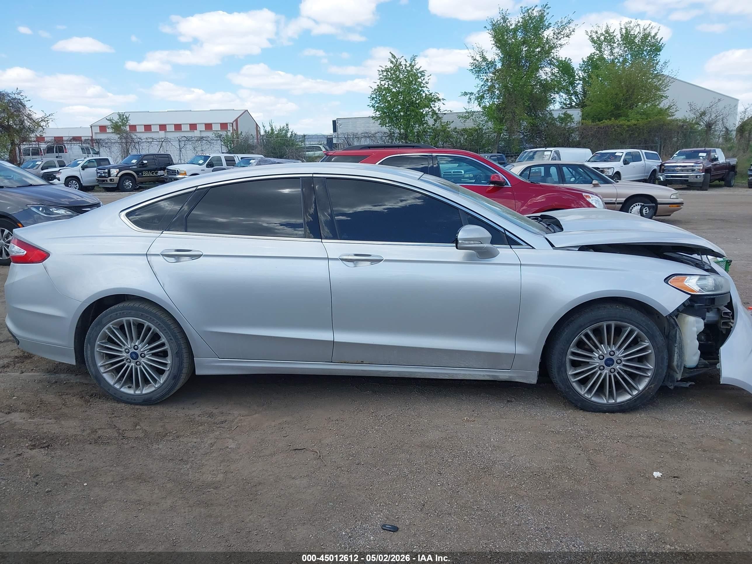 2014 Ford Fusion Se Silver vin: 3FA6P0H90ER381869