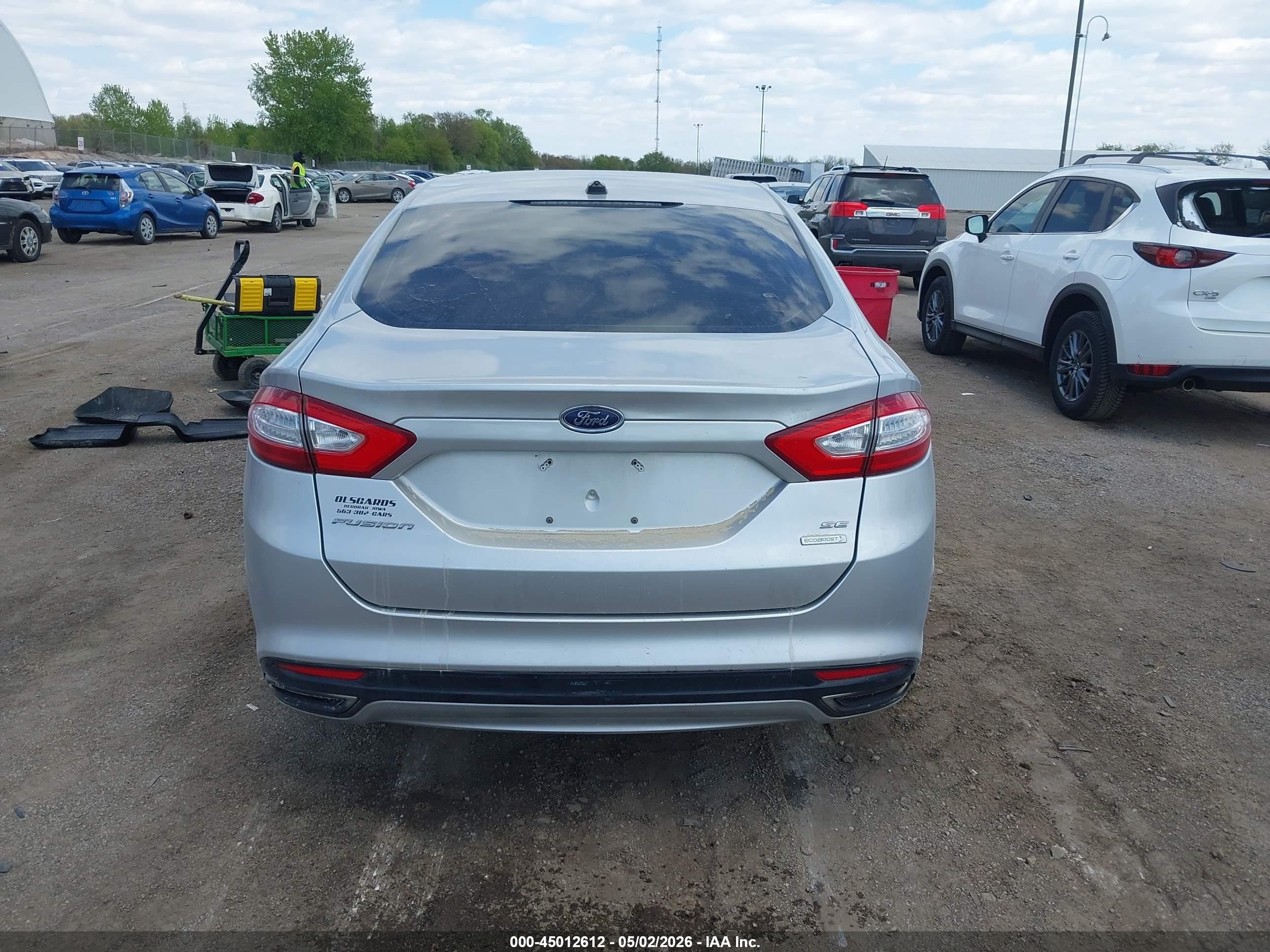 2014 Ford Fusion Se Silver vin: 3FA6P0H90ER381869