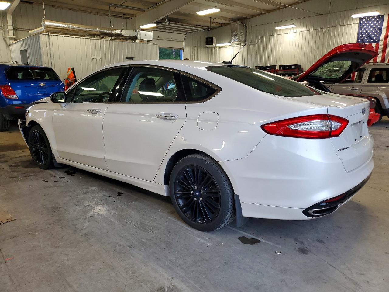 2014 Ford Fusion Se White vin: 3FA6P0H90ER391902