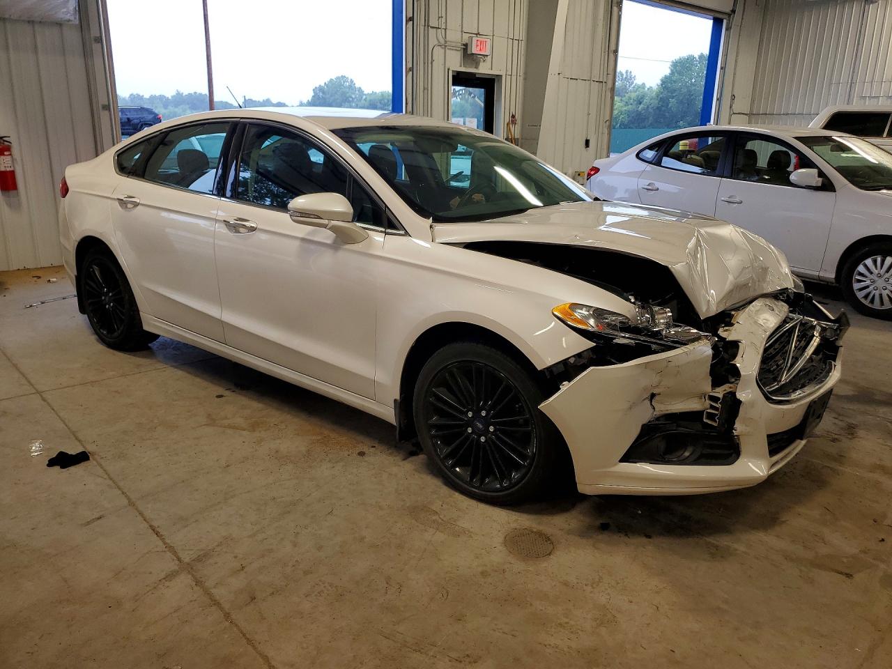 2014 Ford Fusion Se White vin: 3FA6P0H90ER391902