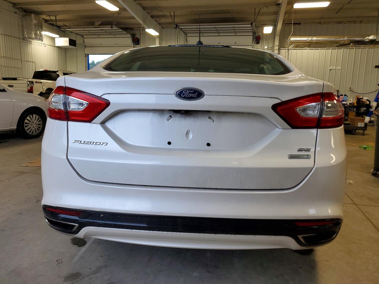 2014 Ford Fusion Se White vin: 3FA6P0H90ER391902