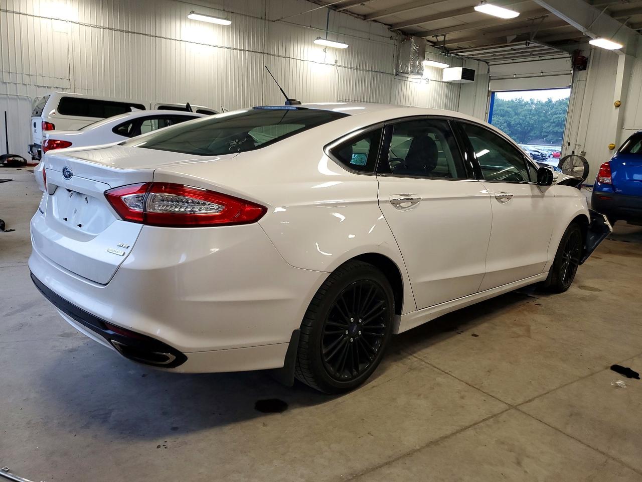 2014 Ford Fusion Se White vin: 3FA6P0H90ER391902