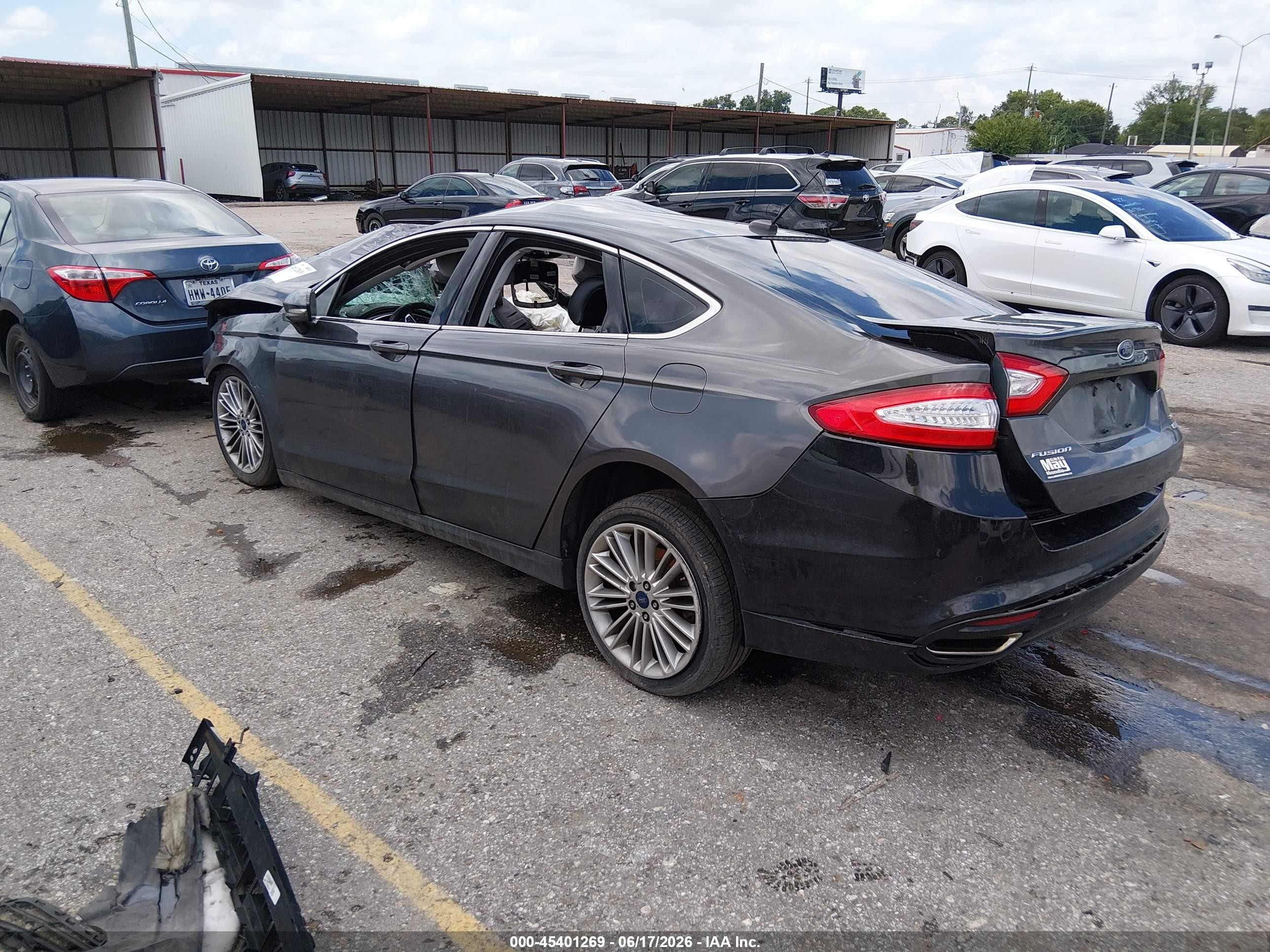 2015 Ford Fusion Se Gray vin: 3FA6P0H90FR235747