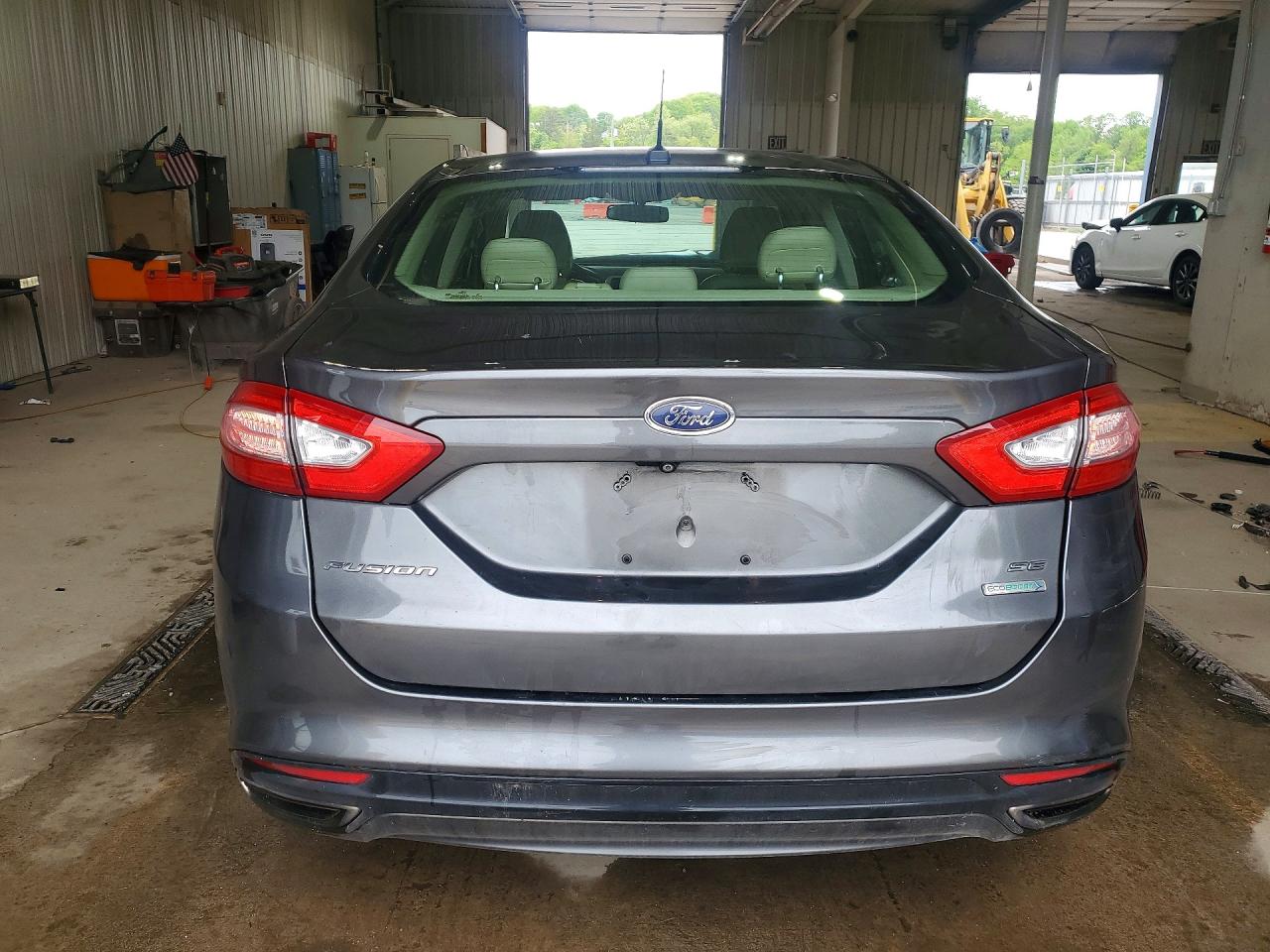 2015 Ford Fusion Se Gray vin: 3FA6P0H90FR282454