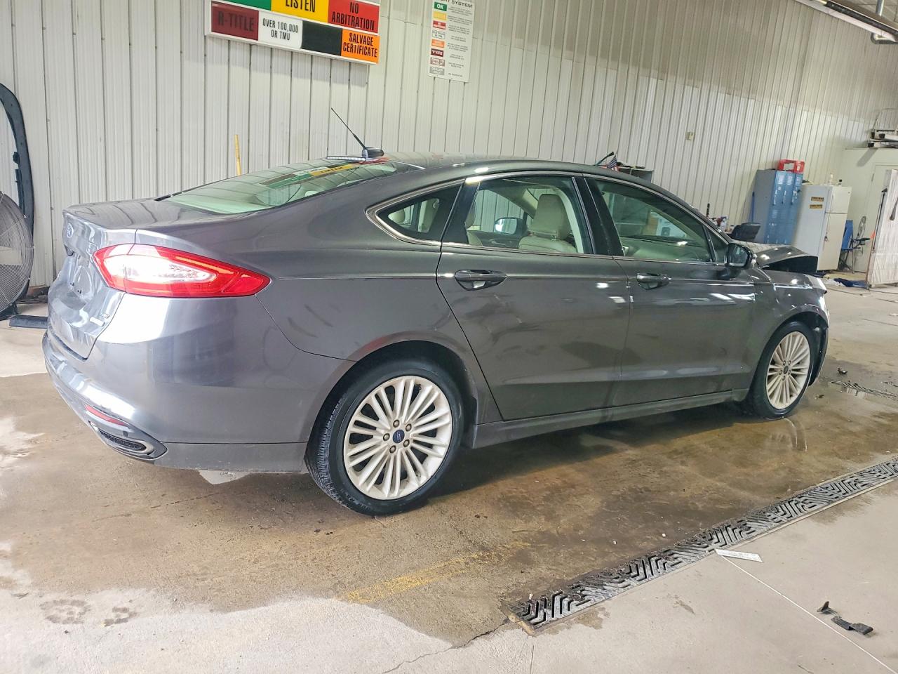2015 Ford Fusion Se Gray vin: 3FA6P0H90FR282454