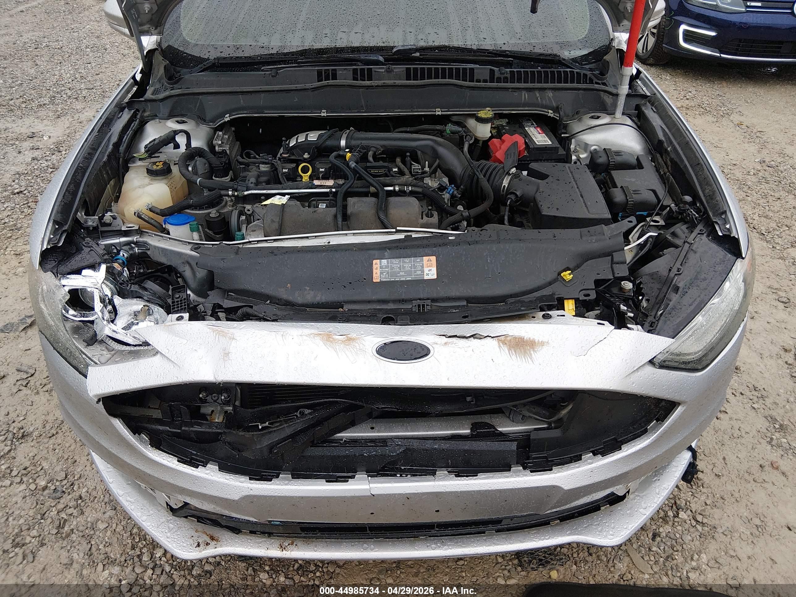 2017 Ford Fusion Se Silver vin: 3FA6P0H90HR334023