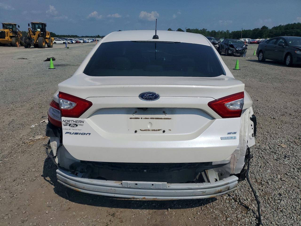 2013 Ford Fusion Se White vin: 3FA6P0H91DR254840