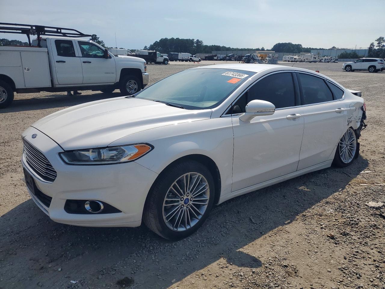 2013 Ford Fusion Se White vin: 3FA6P0H91DR254840