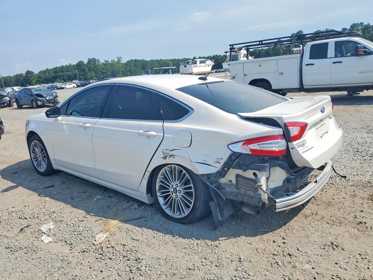 2013 Ford Fusion Se White vin: 3FA6P0H91DR254840