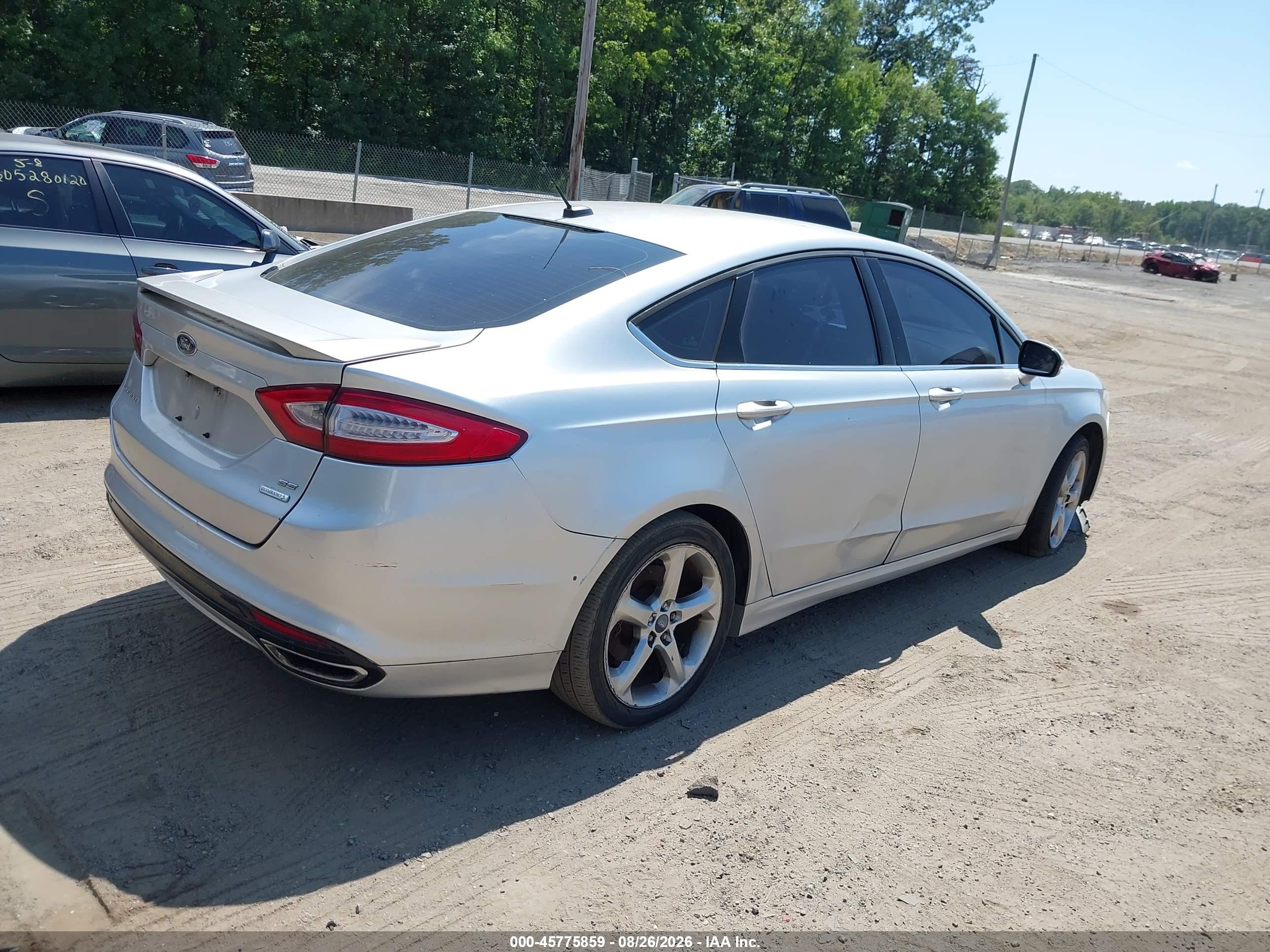 2013 Ford Fusion Se Серый vin: 3FA6P0H91DR270312