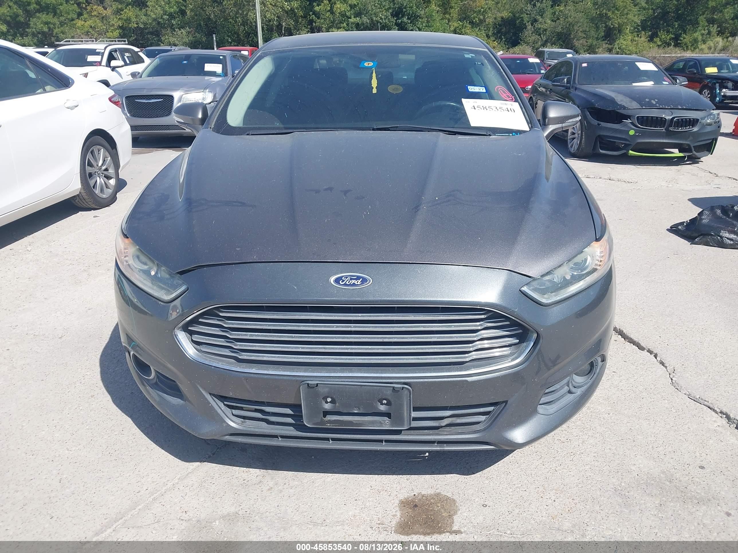 2013 Ford Fusion Se Gray vin: 3FA6P0H91DR278846