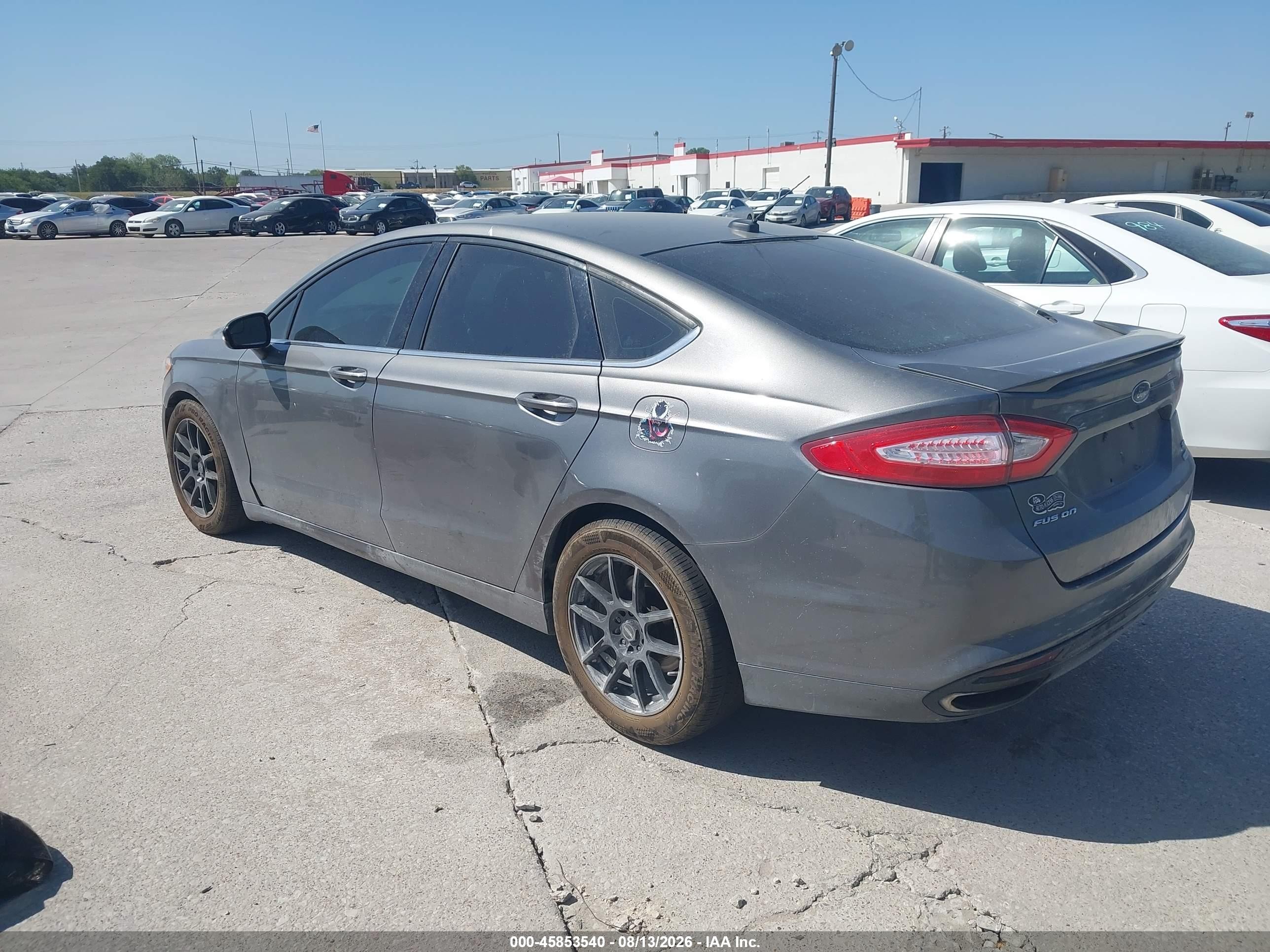 2013 Ford Fusion Se Gray vin: 3FA6P0H91DR278846