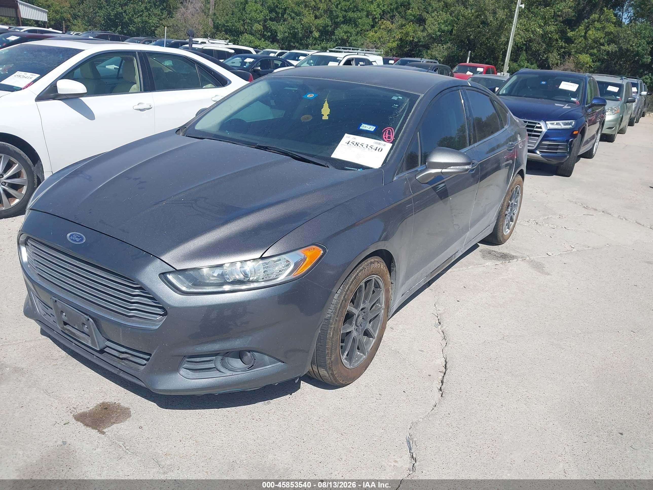 2013 Ford Fusion Se Gray vin: 3FA6P0H91DR278846