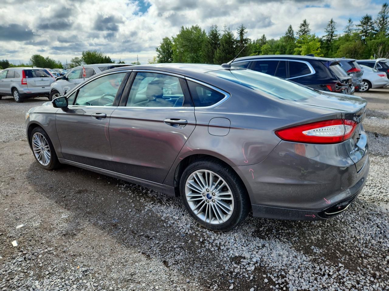 2013 Ford Fusion Se Gray vin: 3FA6P0H91DR333442