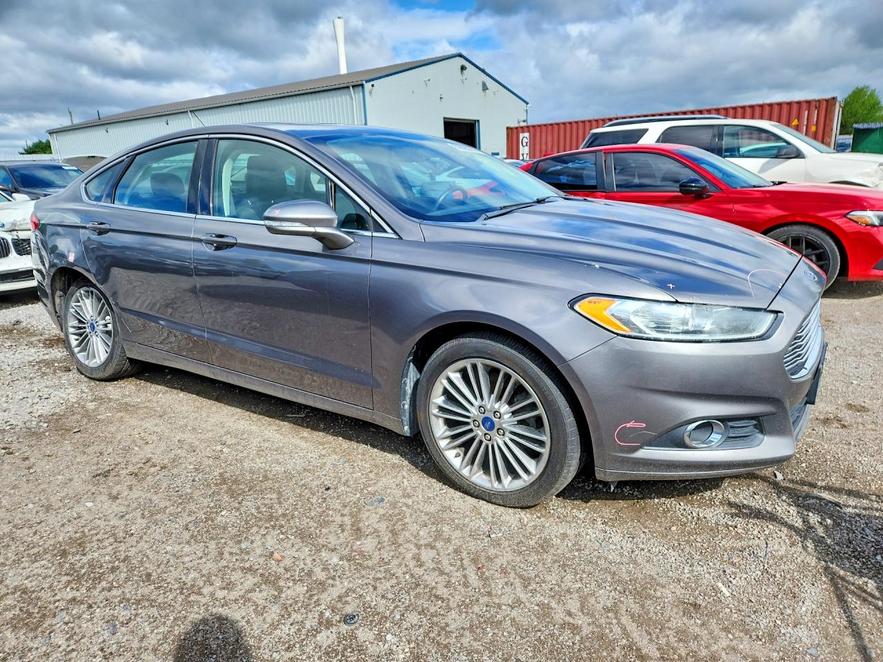 2013 Ford Fusion Se Gray vin: 3FA6P0H91DR333442