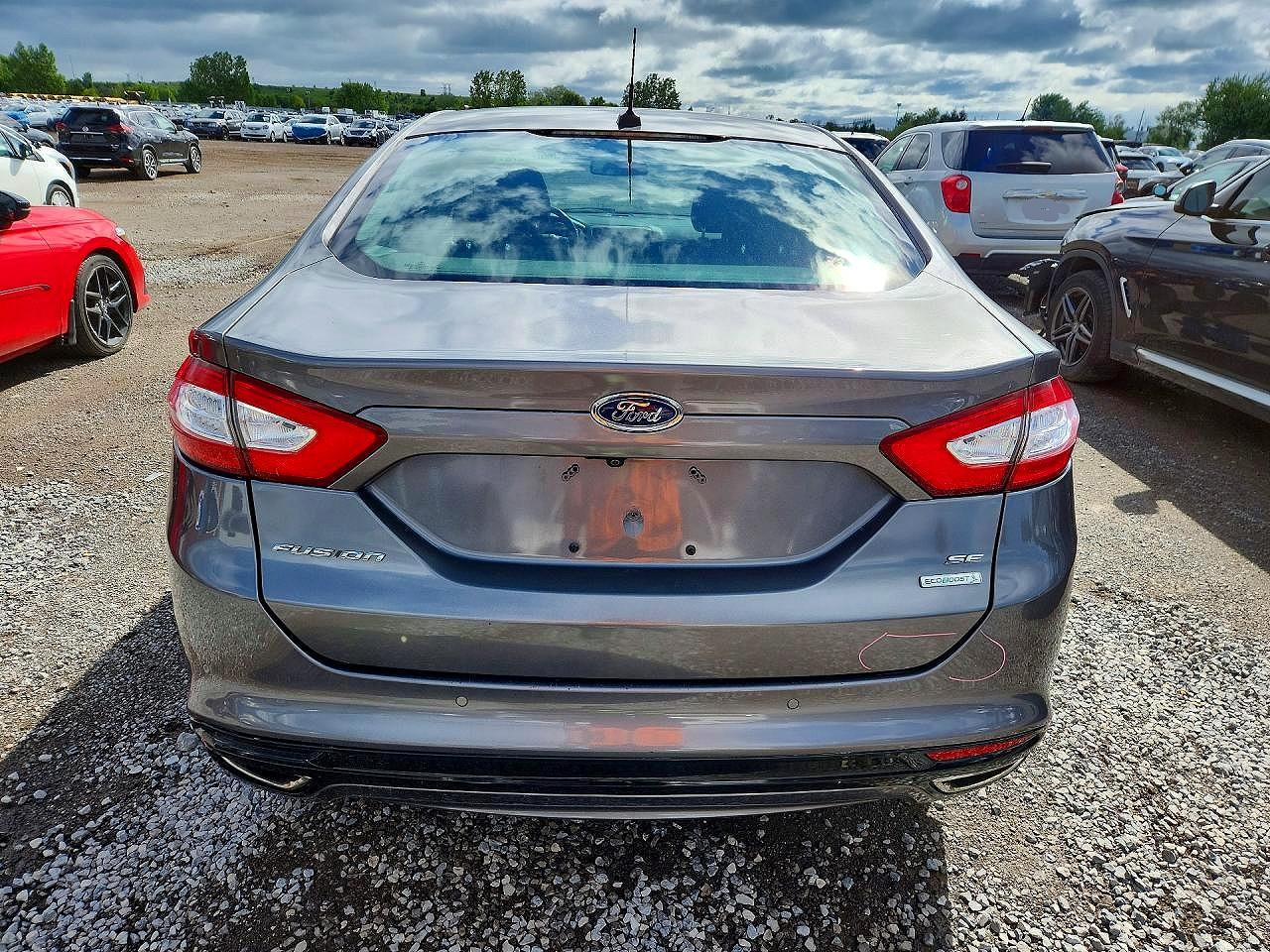 2013 Ford Fusion Se Gray vin: 3FA6P0H91DR333442