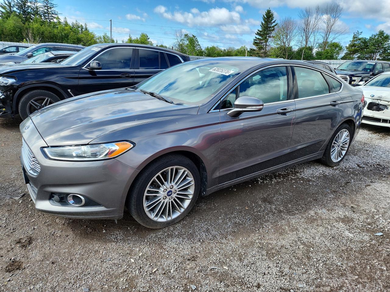 2013 Ford Fusion Se Gray vin: 3FA6P0H91DR333442