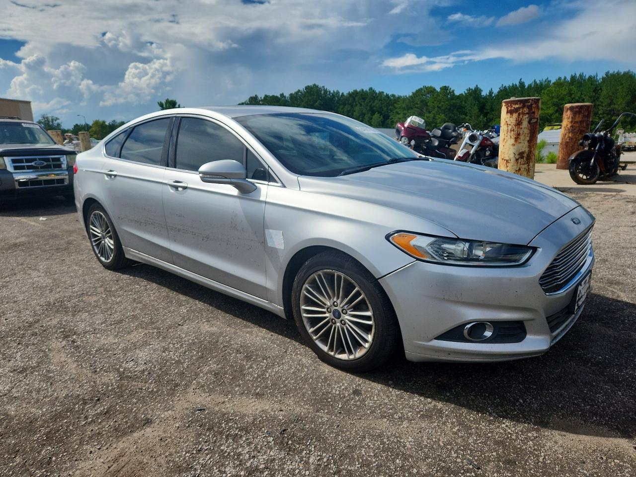 2013 Ford Fusion Se Gray vin: 3FA6P0H91DR348541