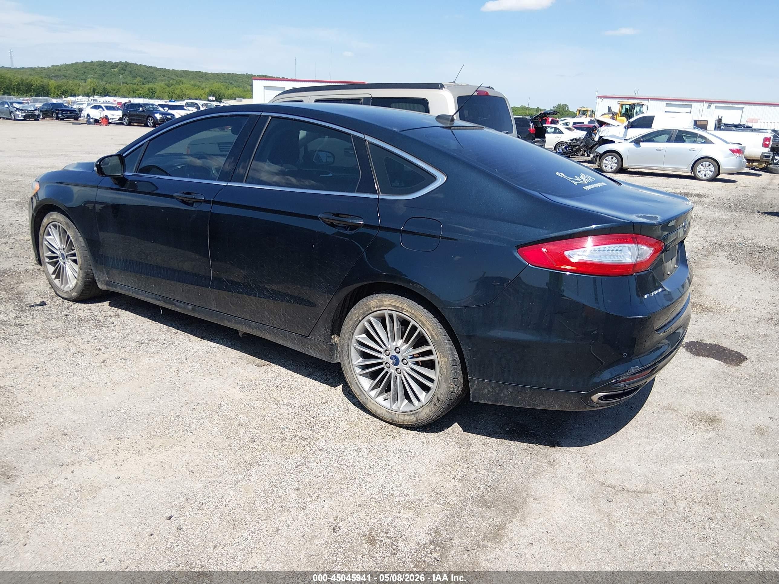 2014 Ford Fusion Se Dark Blue vin: 3FA6P0H91ER121321