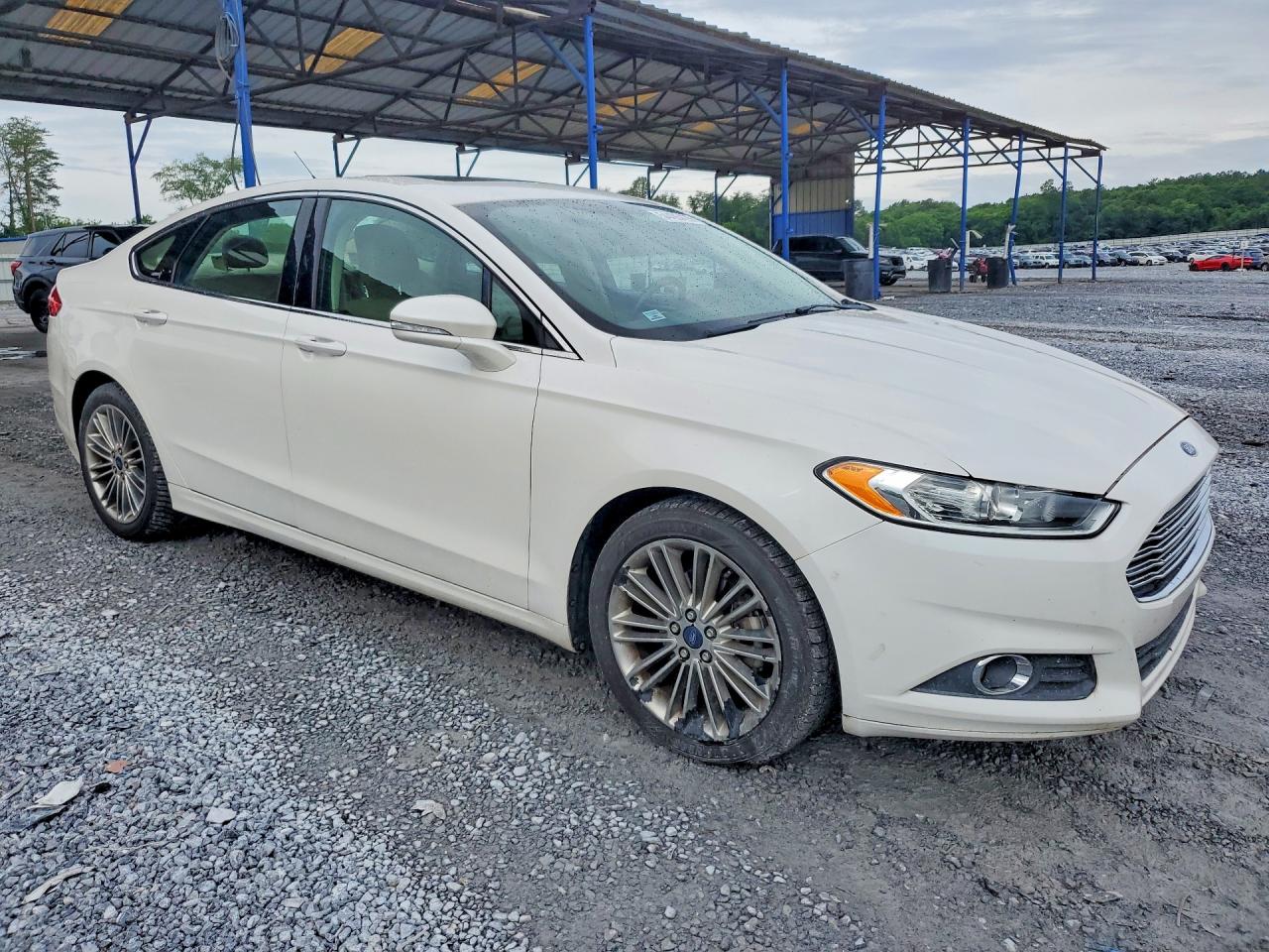 2014 Ford Fusion Se Белый vin: 3FA6P0H91ER173256