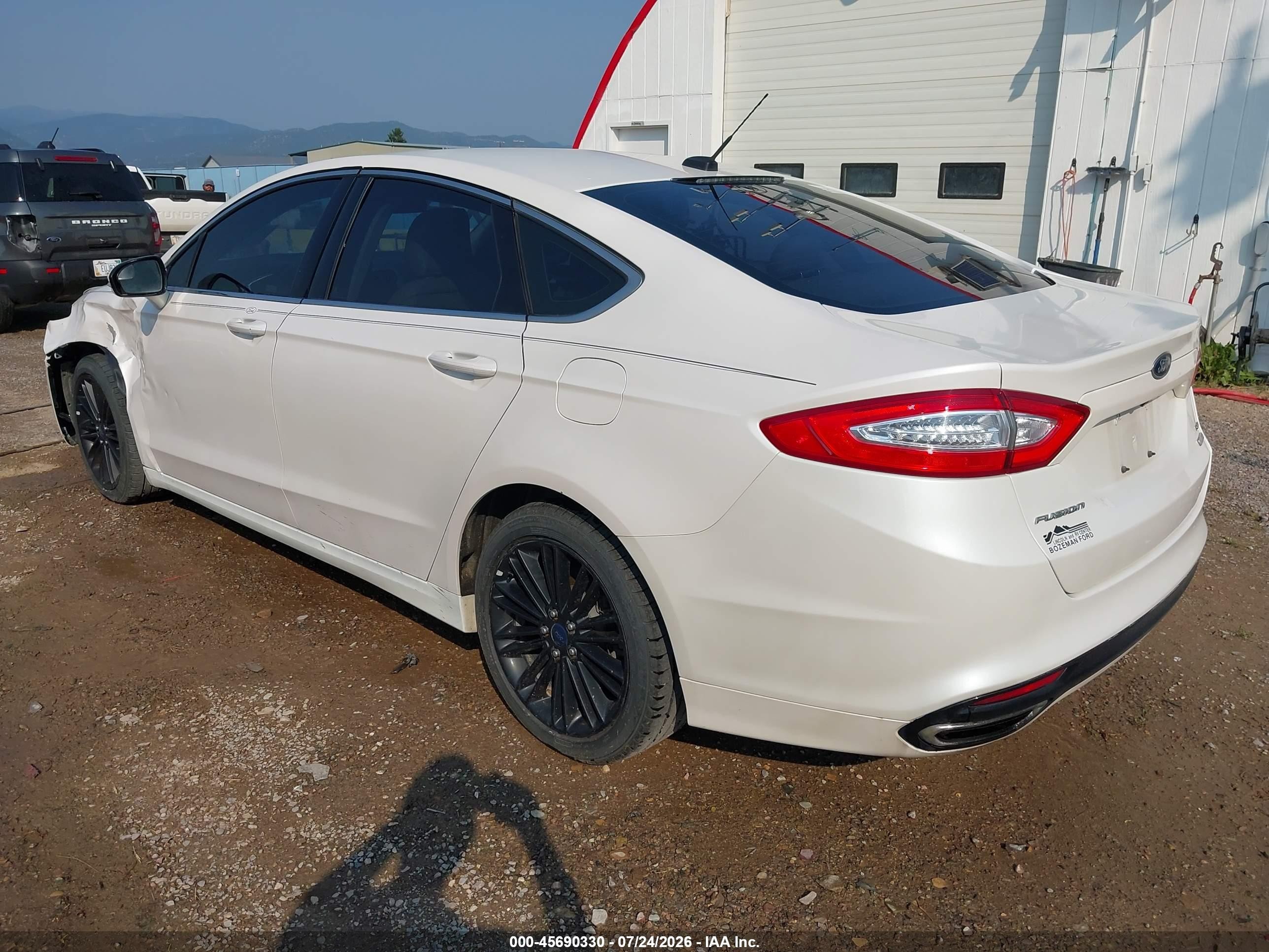 2014 Ford Fusion Se White vin: 3FA6P0H91ER275804
