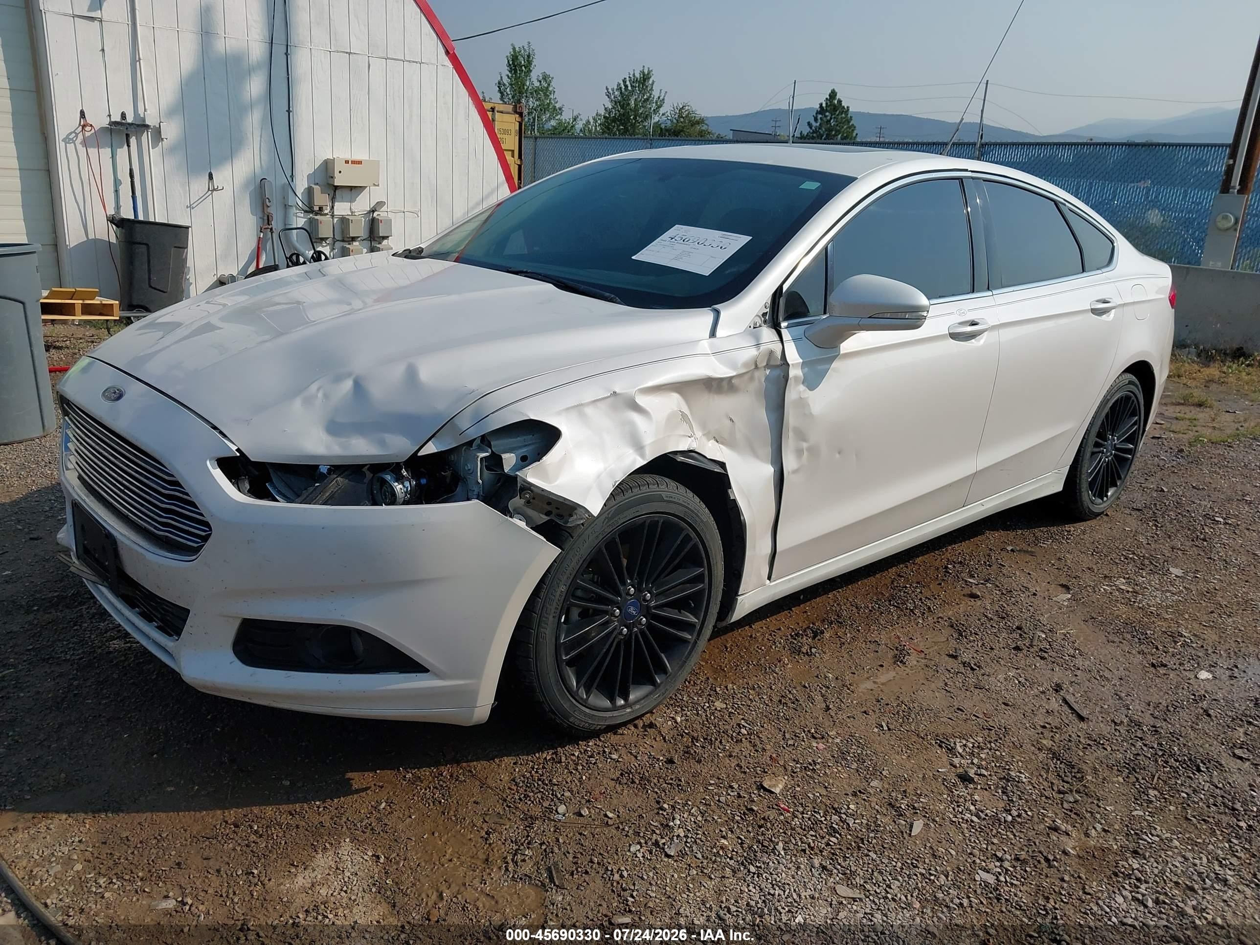 2014 Ford Fusion Se White vin: 3FA6P0H91ER275804