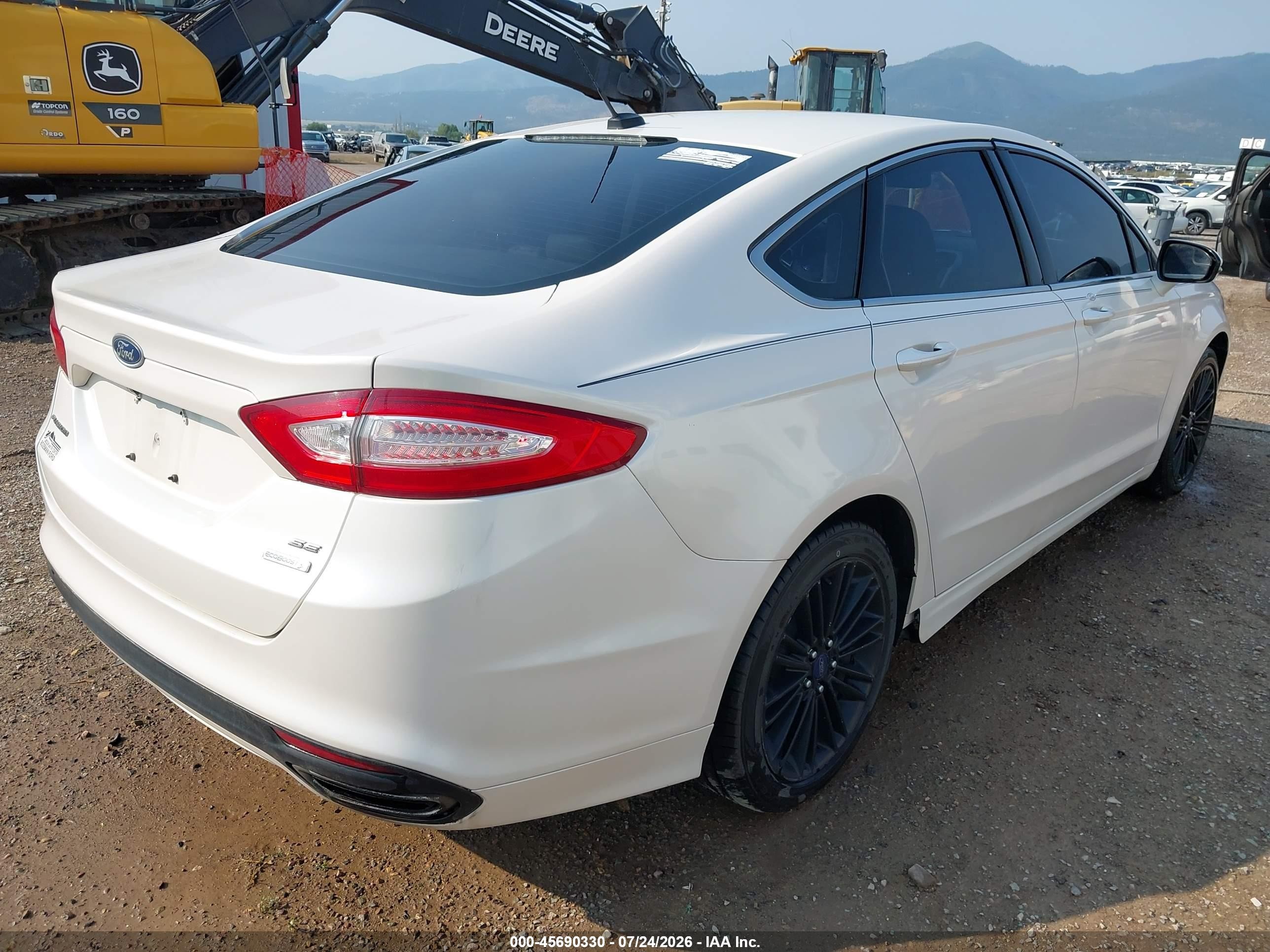 2014 Ford Fusion Se White vin: 3FA6P0H91ER275804