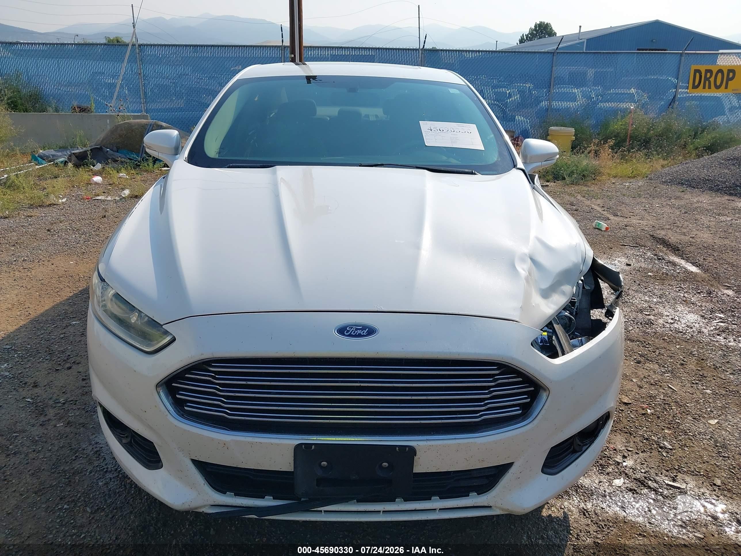 2014 Ford Fusion Se White vin: 3FA6P0H91ER275804