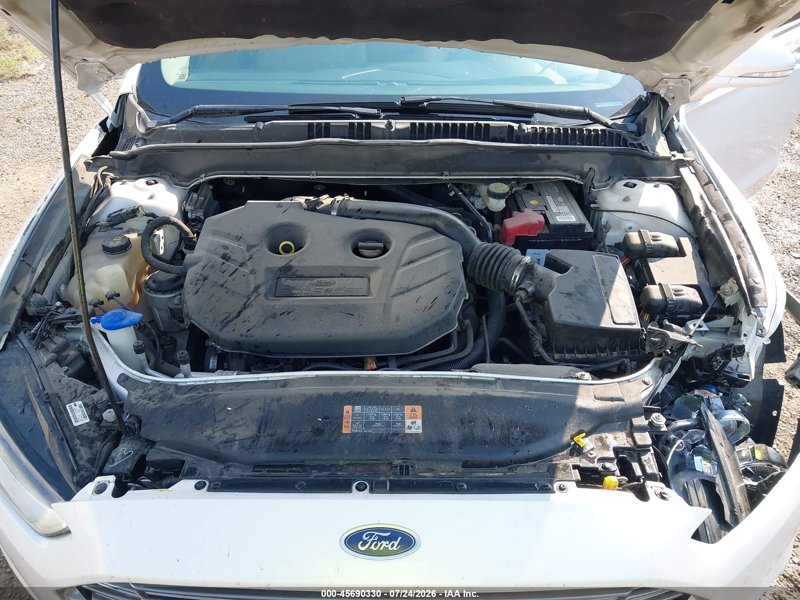 2014 Ford Fusion Se White vin: 3FA6P0H91ER275804