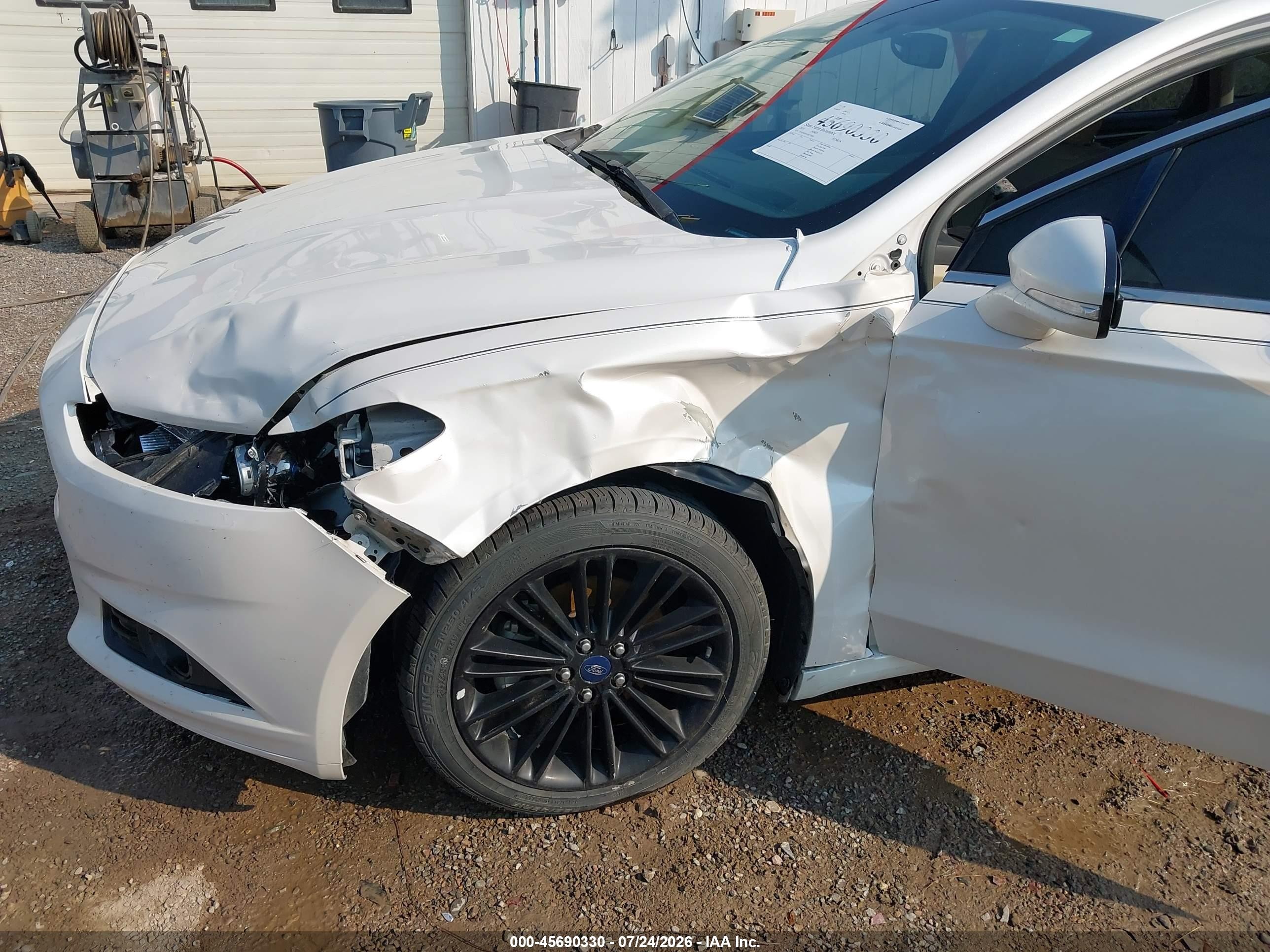 2014 Ford Fusion Se White vin: 3FA6P0H91ER275804