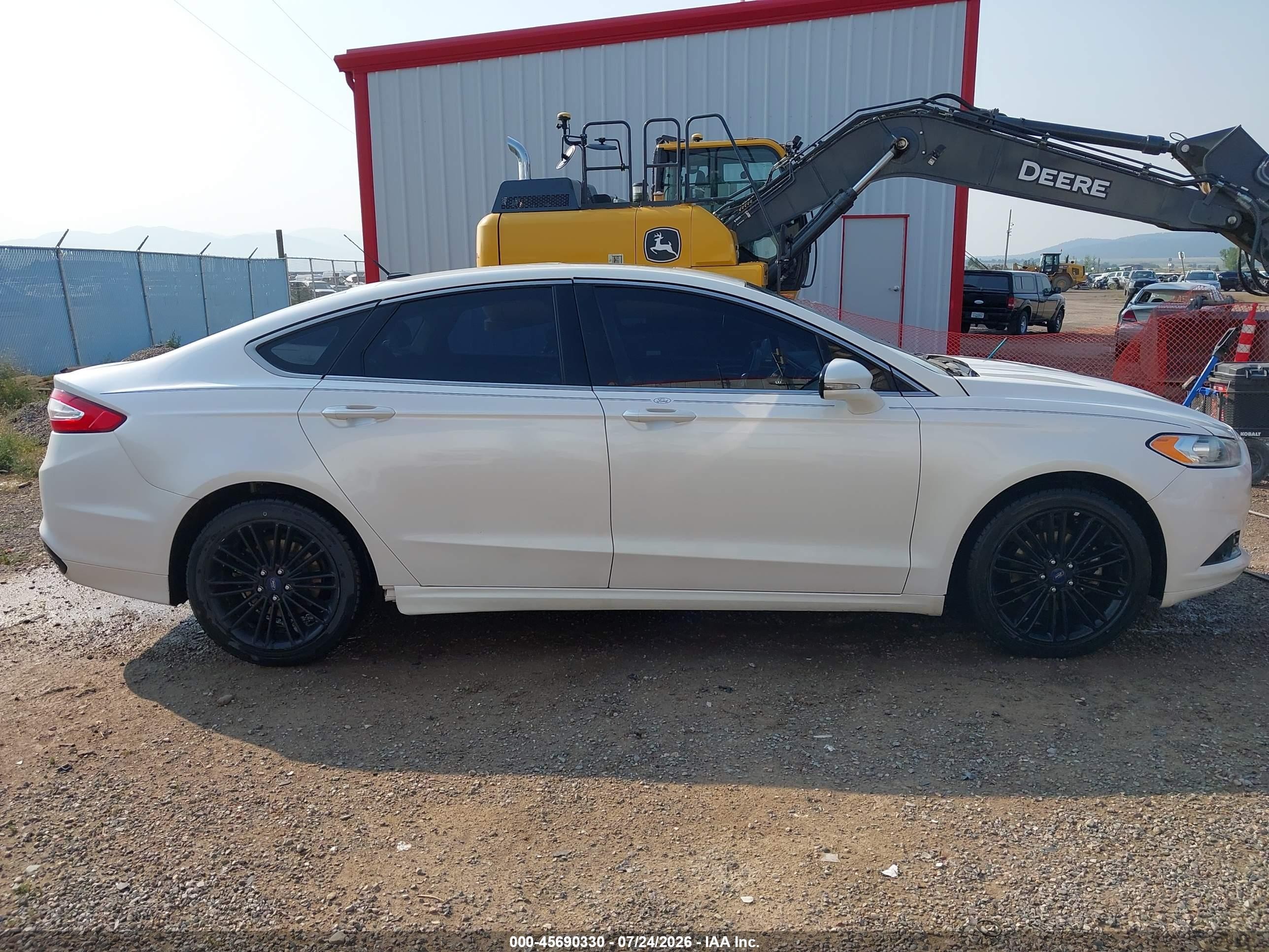 2014 Ford Fusion Se White vin: 3FA6P0H91ER275804