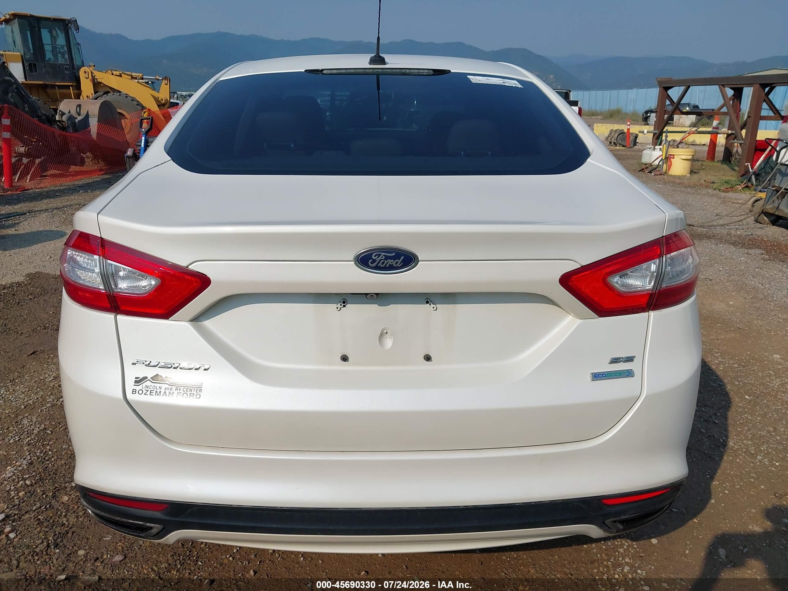 2014 Ford Fusion Se White vin: 3FA6P0H91ER275804