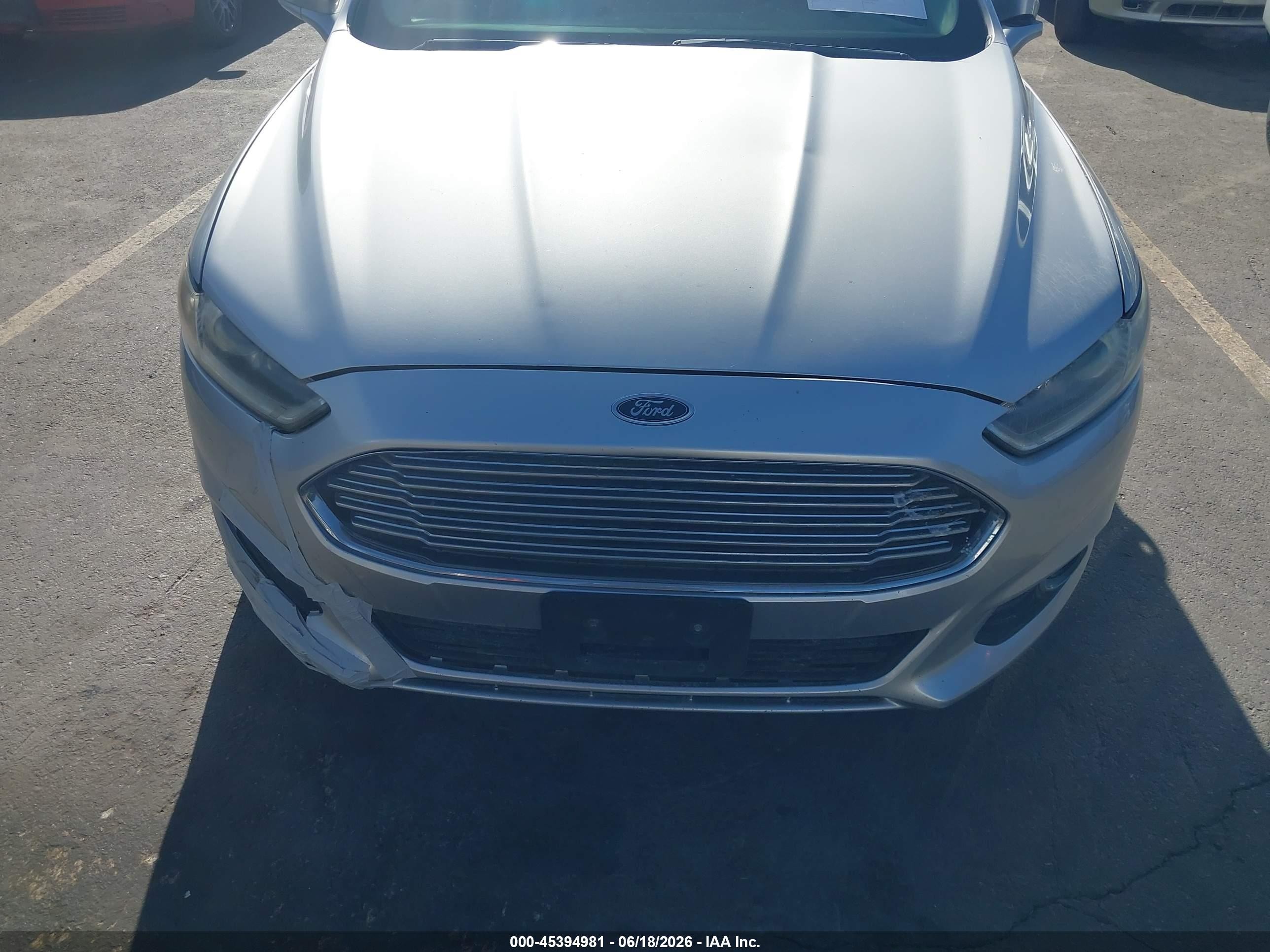 2014 Ford Fusion Se Silver vin: 3FA6P0H91ER320028