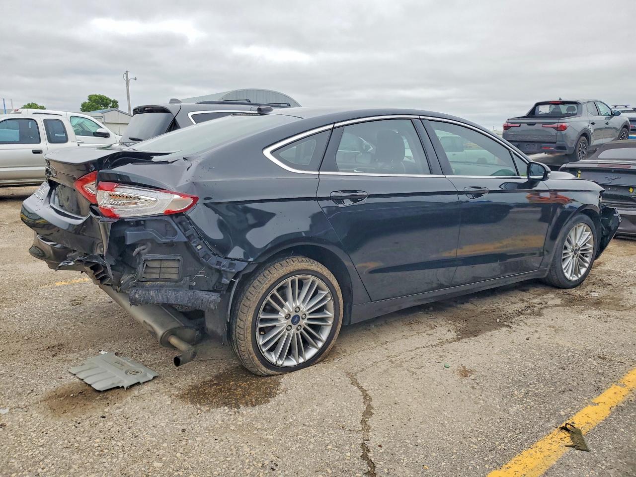 2014 Ford Fusion Se Black vin: 3FA6P0H91ER340098