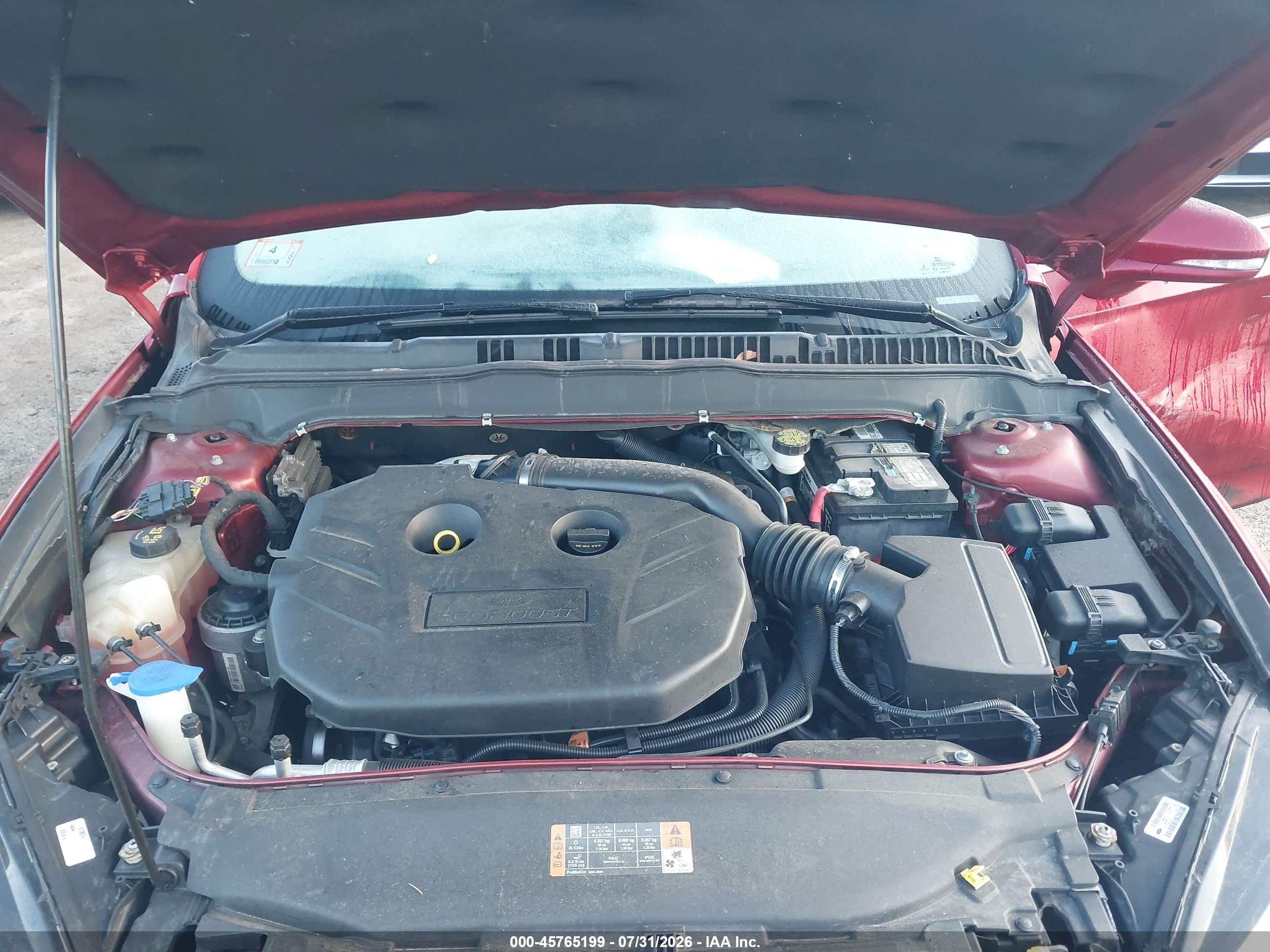 2014 Ford Fusion Se Red vin: 3FA6P0H91ER381816