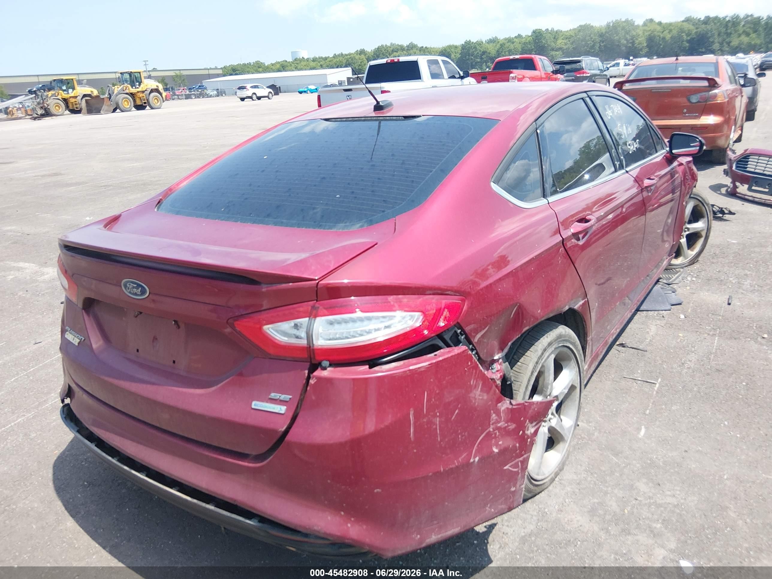 2015 Ford Fusion Se Red vin: 3FA6P0H91FR125256