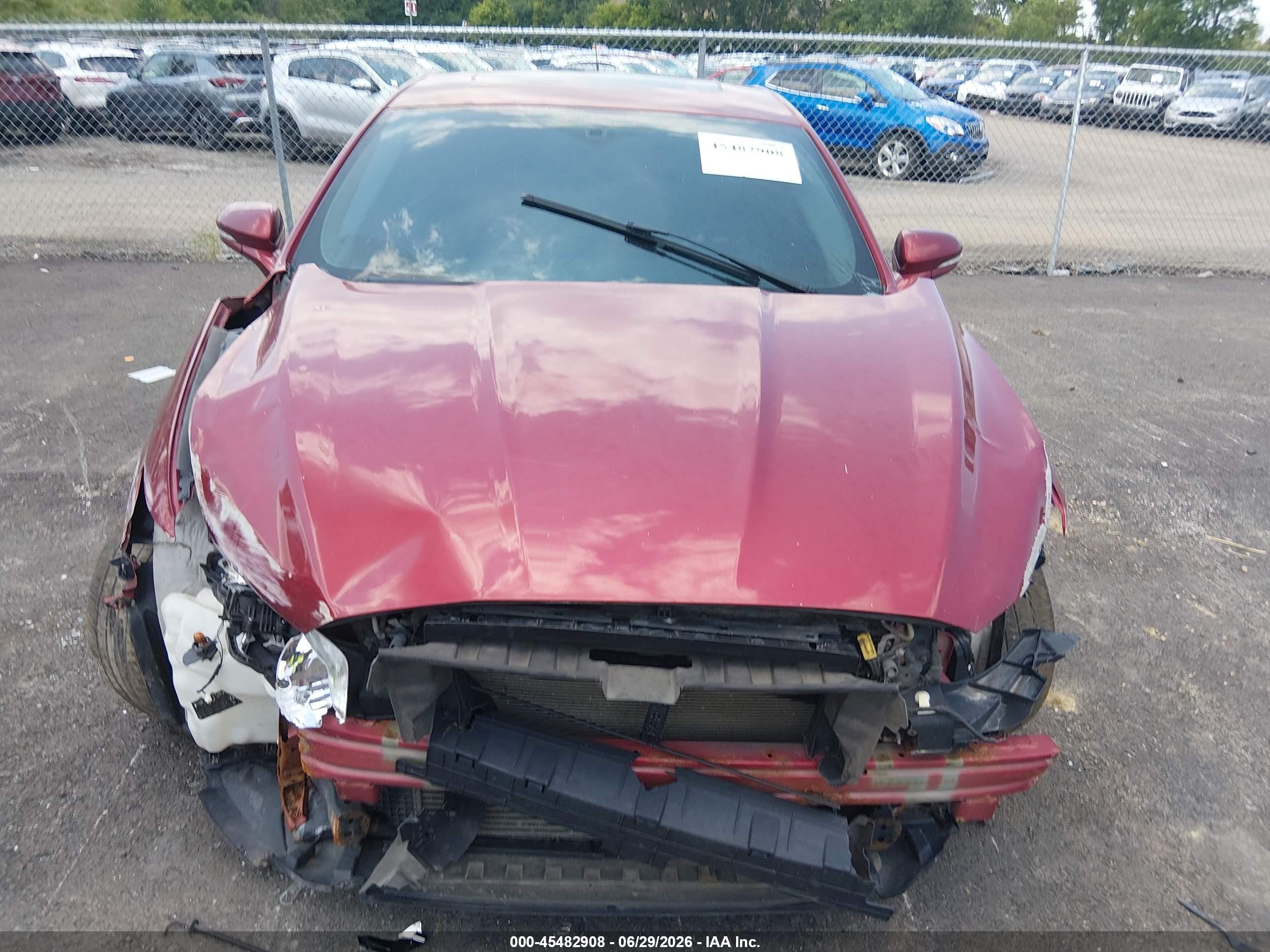 2015 Ford Fusion Se Red vin: 3FA6P0H91FR125256