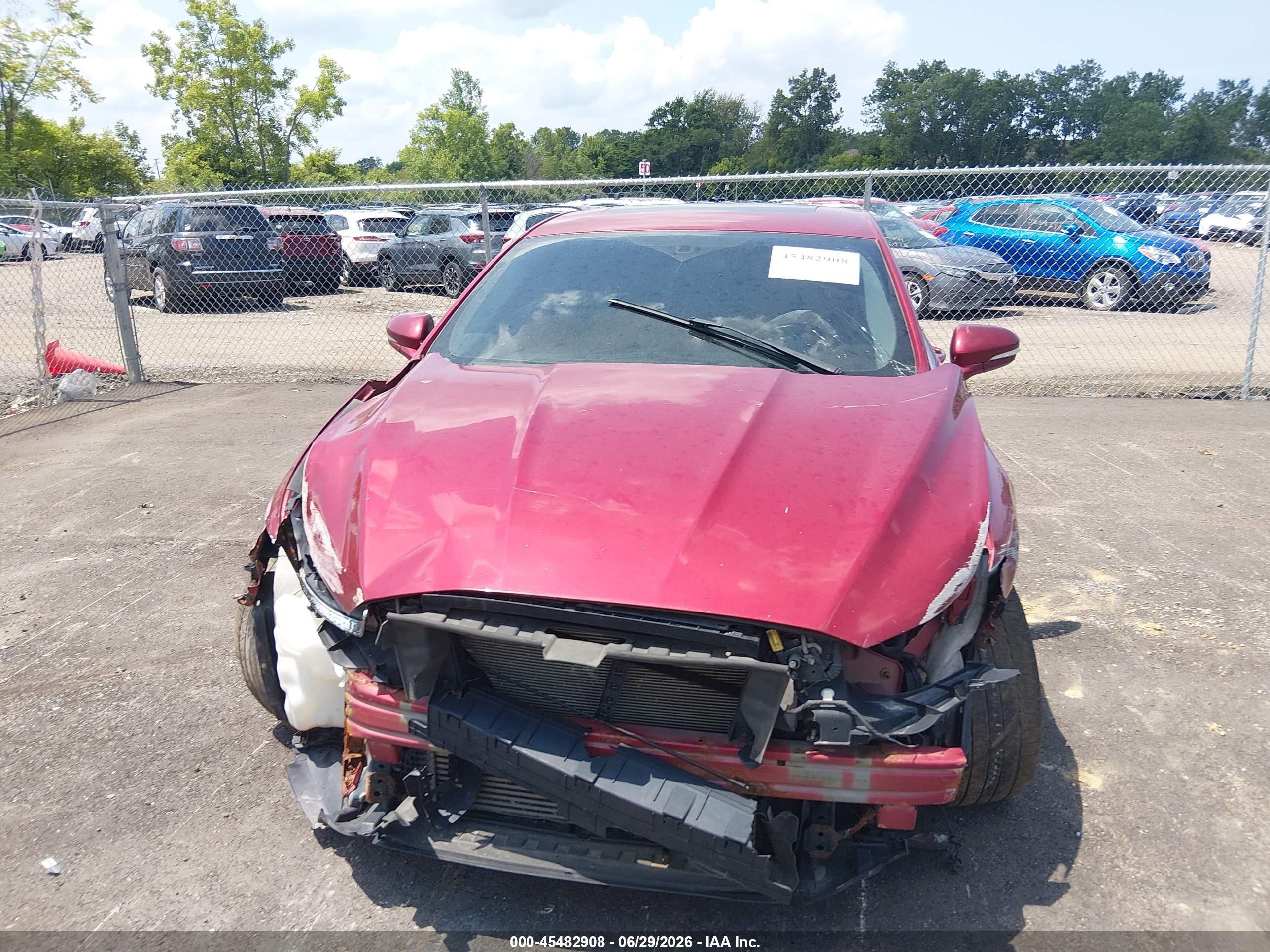 2015 Ford Fusion Se Red vin: 3FA6P0H91FR125256