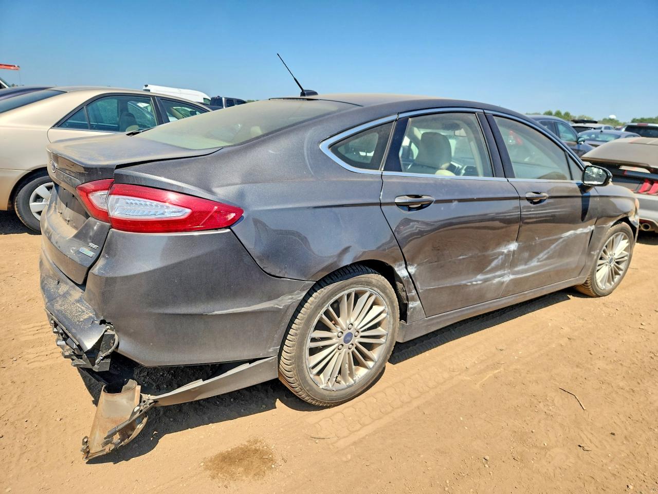 2015 Ford Fusion Se Silver vin: 3FA6P0H91FR201042