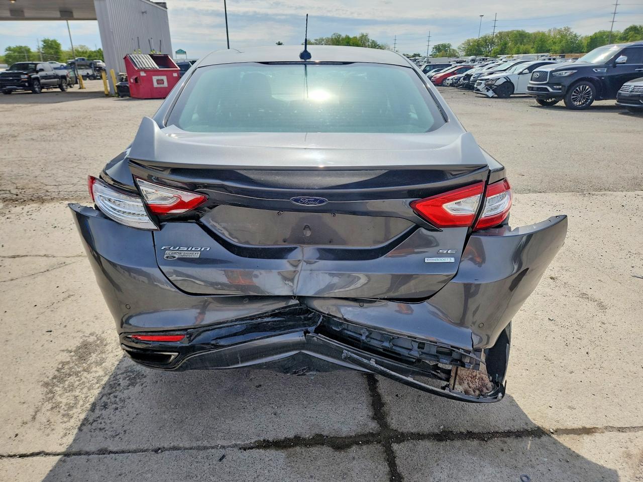 2015 Ford Fusion Se Gray vin: 3FA6P0H91FR221131