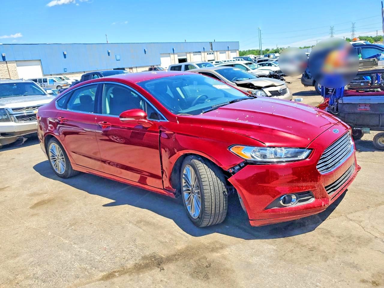 2015 Ford Fusion Se Red vin: 3FA6P0H91FR233182