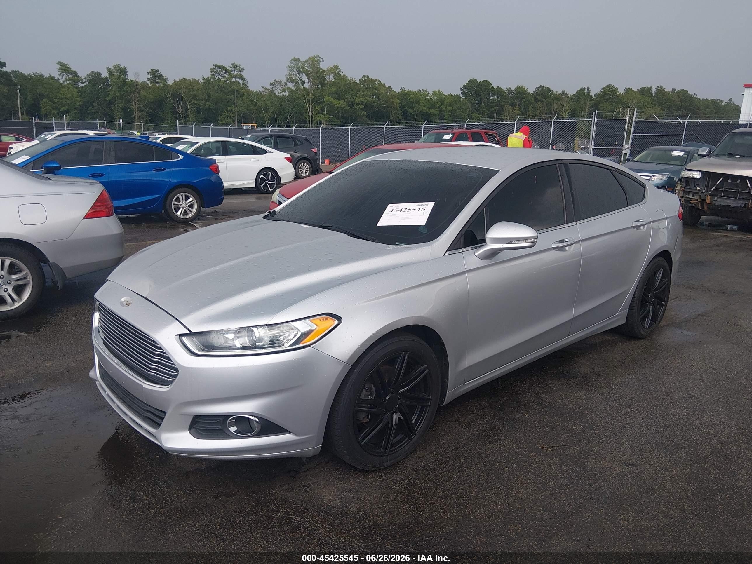 2015 Ford Fusion Se Silver vin: 3FA6P0H91FR267512