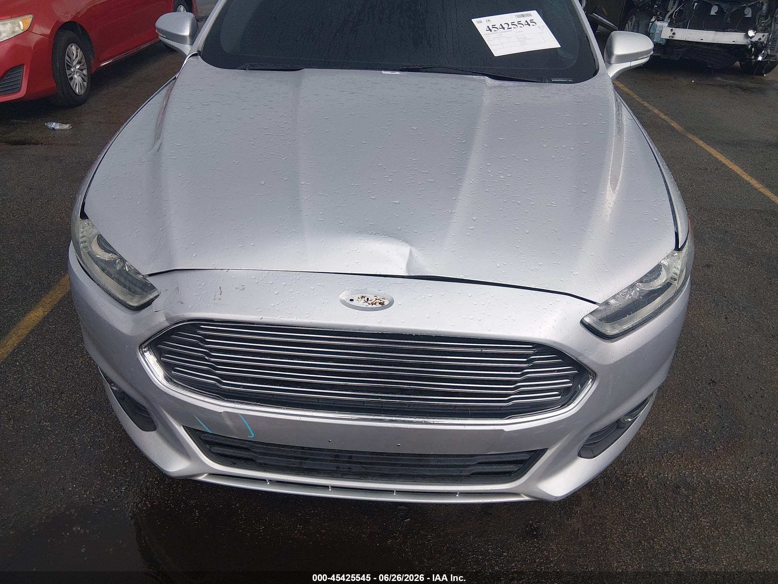 2015 Ford Fusion Se Silver vin: 3FA6P0H91FR267512