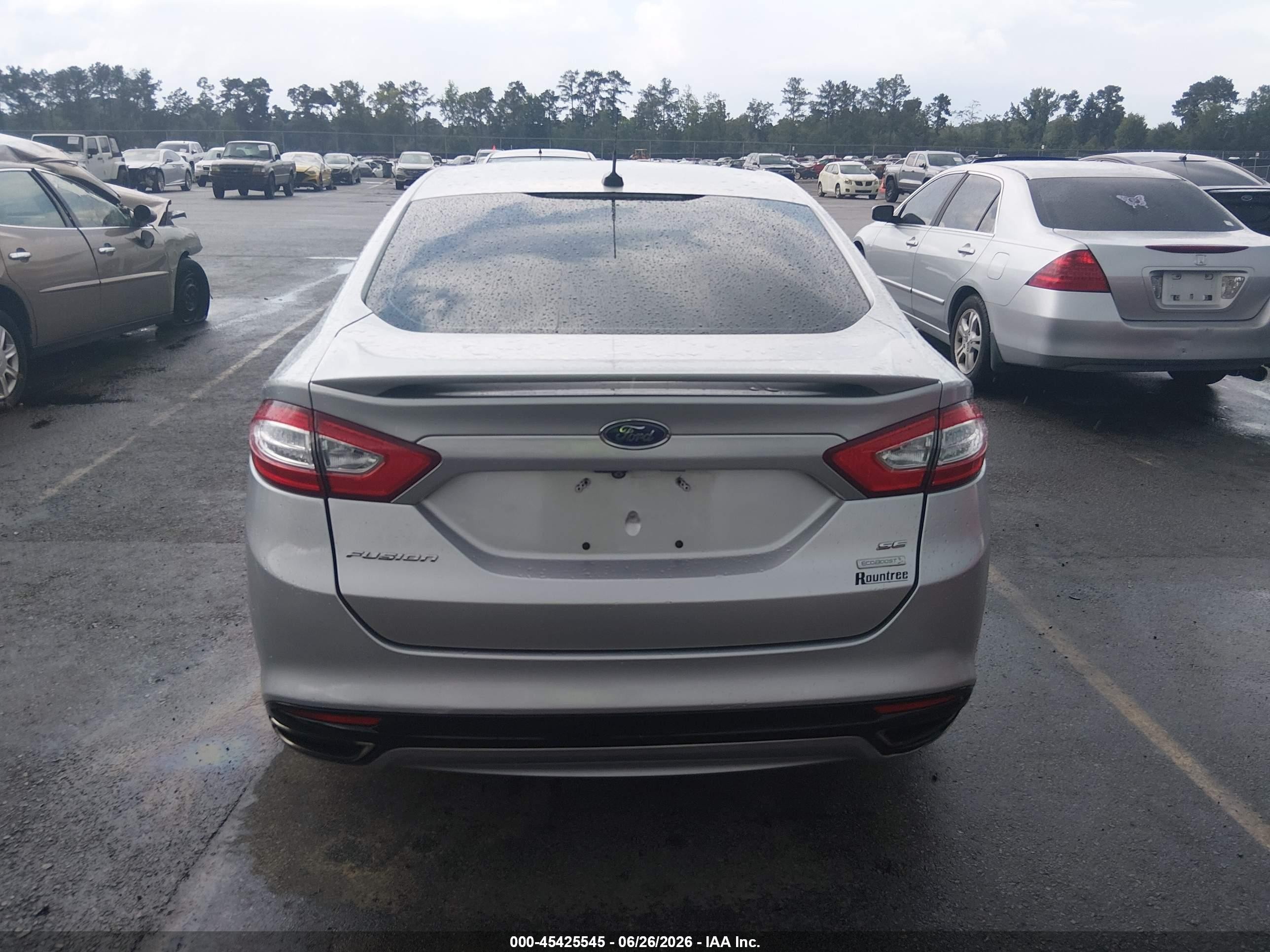 2015 Ford Fusion Se Silver vin: 3FA6P0H91FR267512