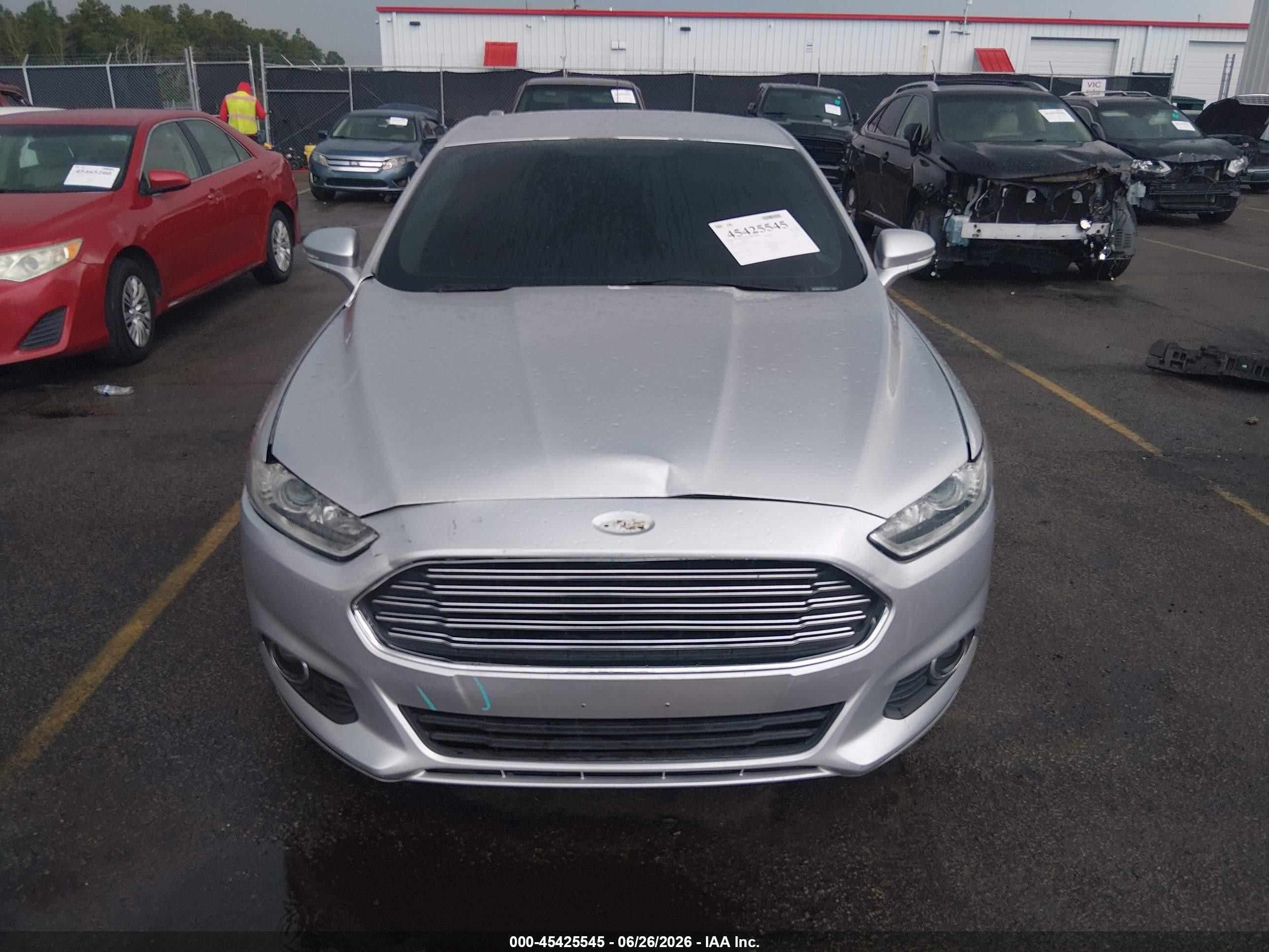 2015 Ford Fusion Se Silver vin: 3FA6P0H91FR267512