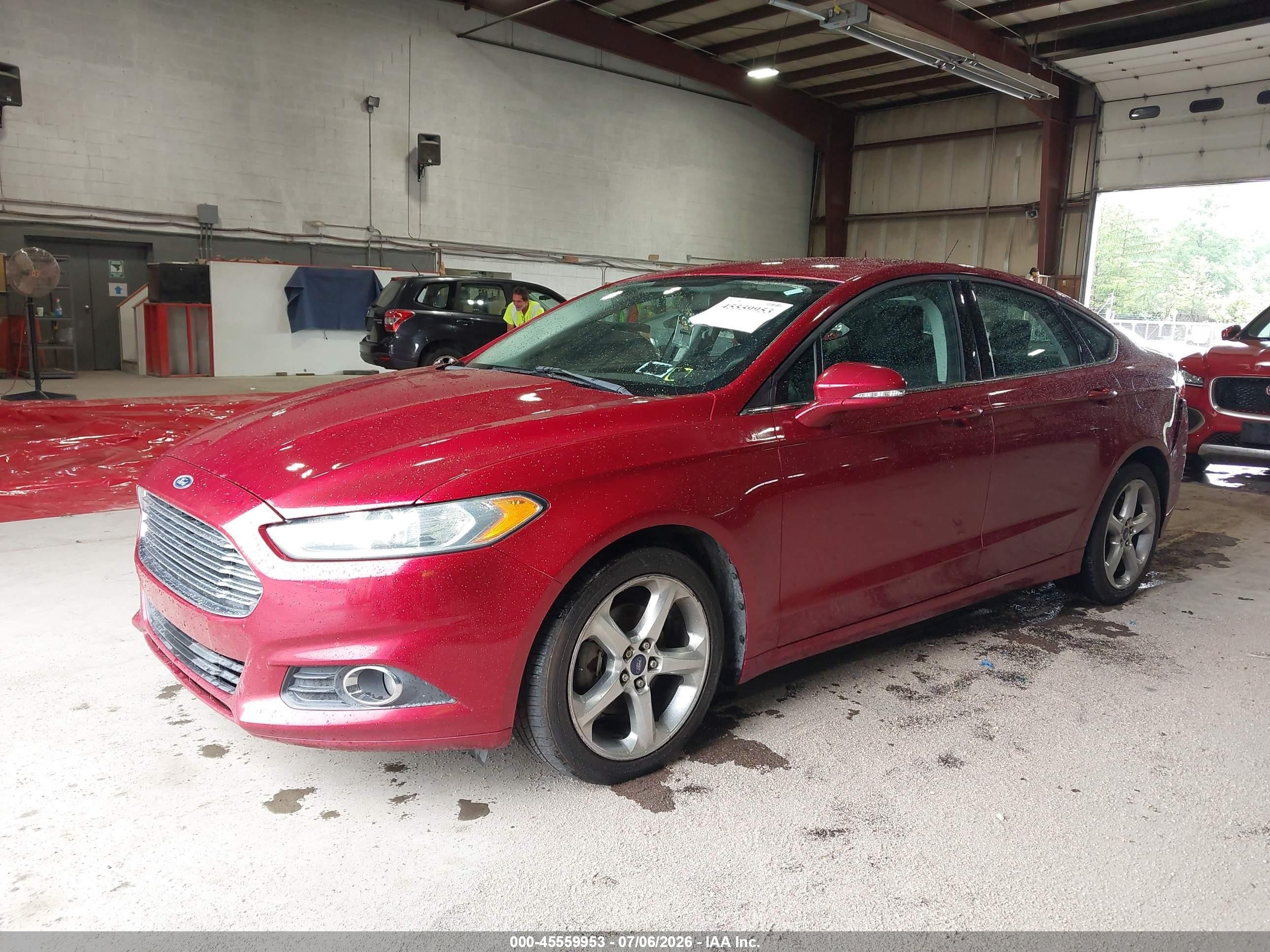 2015 Ford Fusion Se Красный vin: 3FA6P0H91FR283967