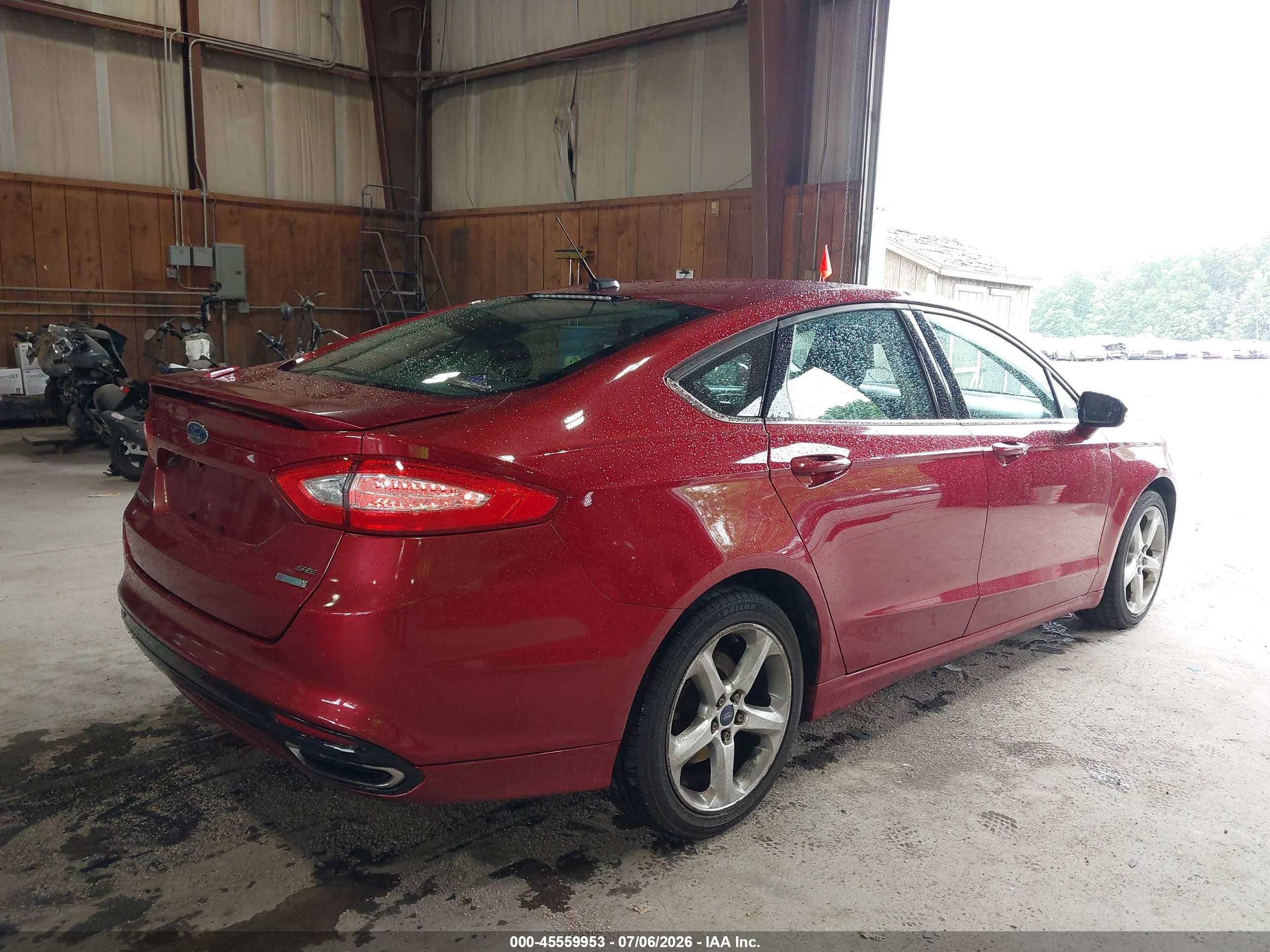 2015 Ford Fusion Se Красный vin: 3FA6P0H91FR283967