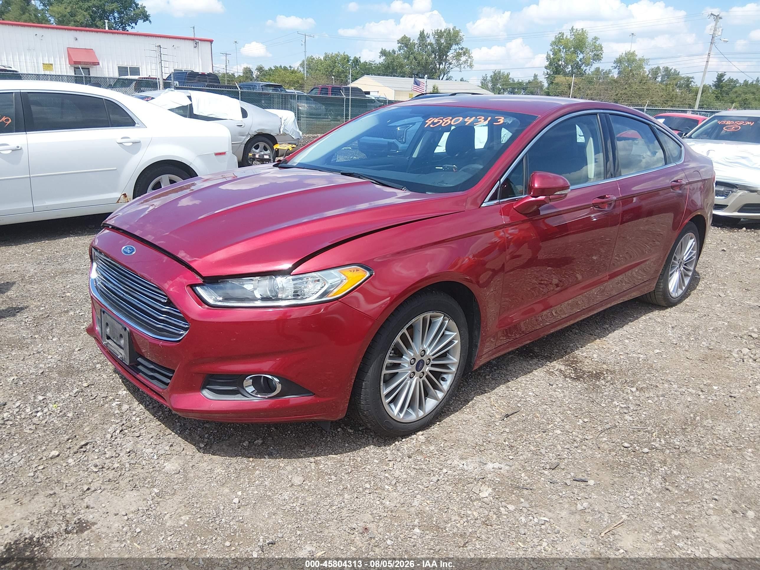 2015 Ford Fusion Se Maroon vin: 3FA6P0H91FR302954