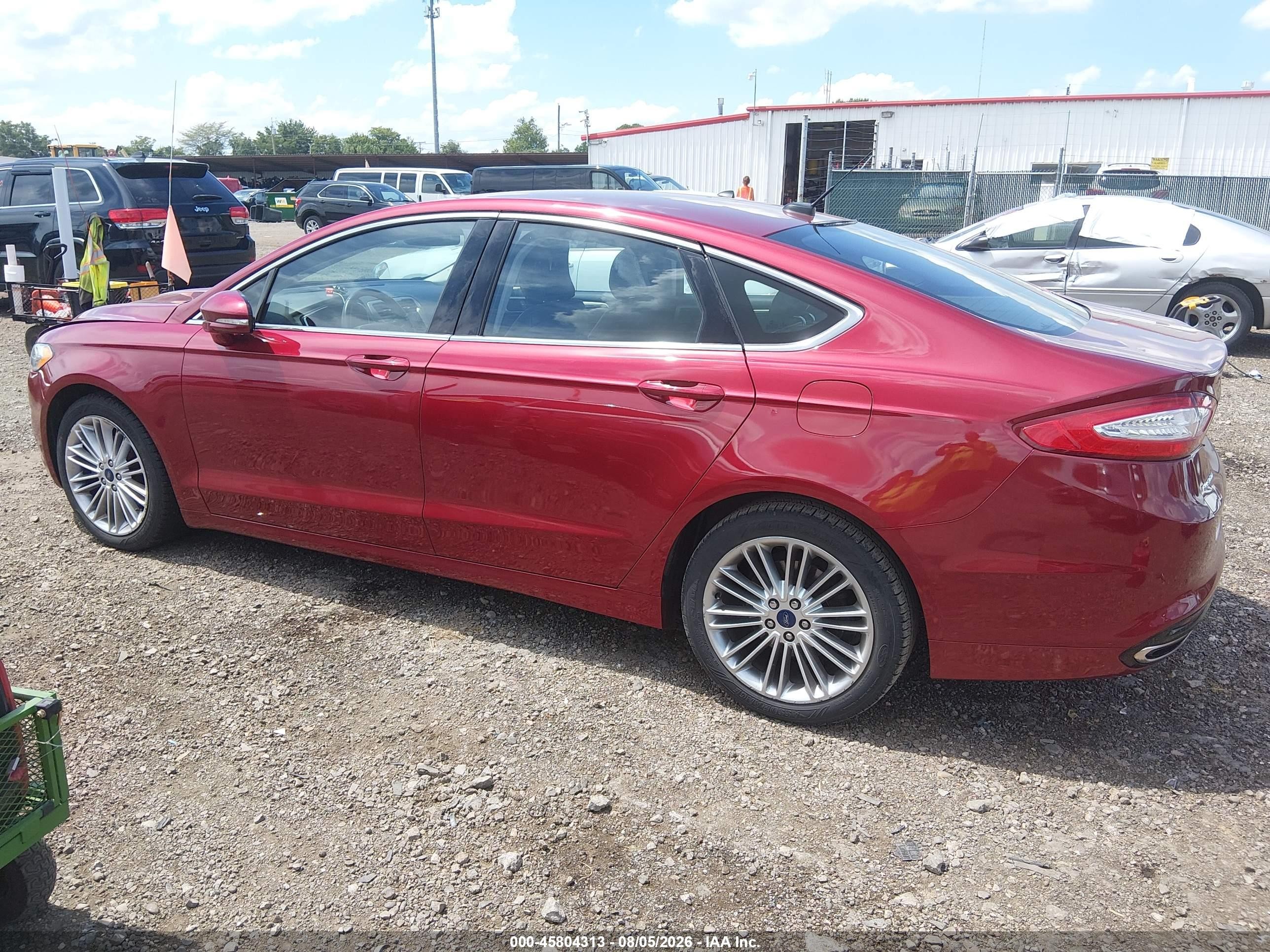 2015 Ford Fusion Se Maroon vin: 3FA6P0H91FR302954