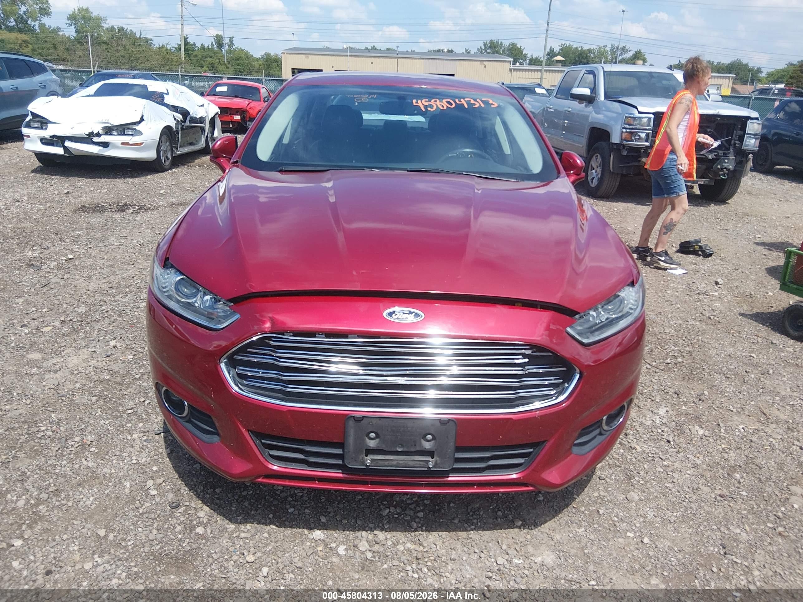 2015 Ford Fusion Se Maroon vin: 3FA6P0H91FR302954